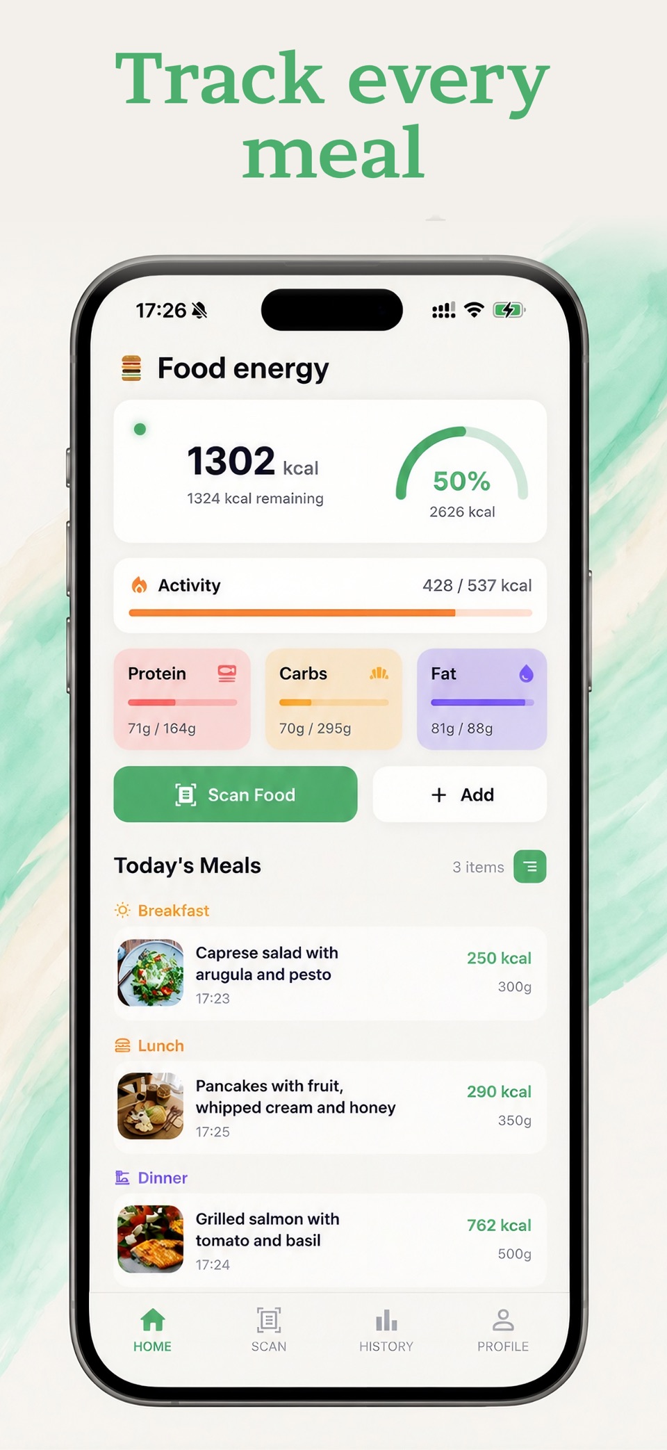 Food Energy: AI卡路里饮食记录 · Store screenshots