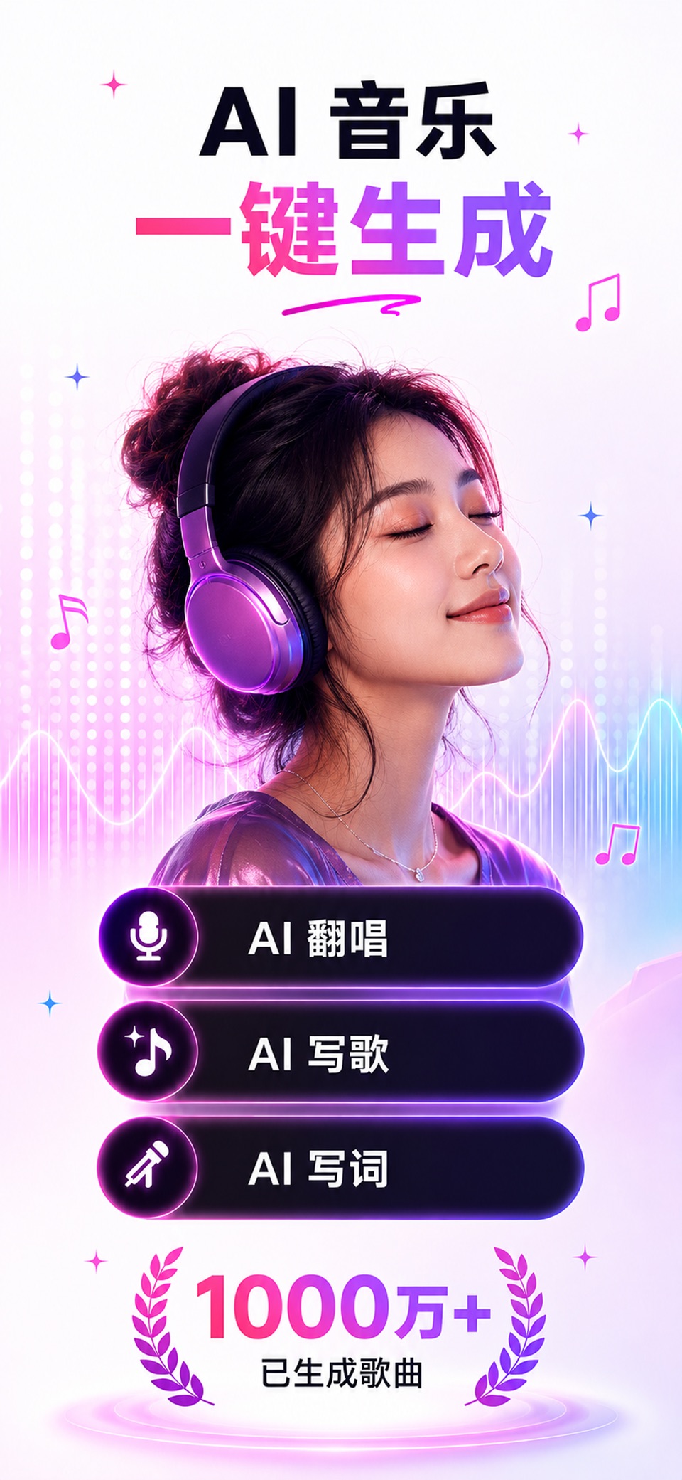 Suo苏诺AI音乐MV创作短视频一键生成·InsMelo · Store screenshots