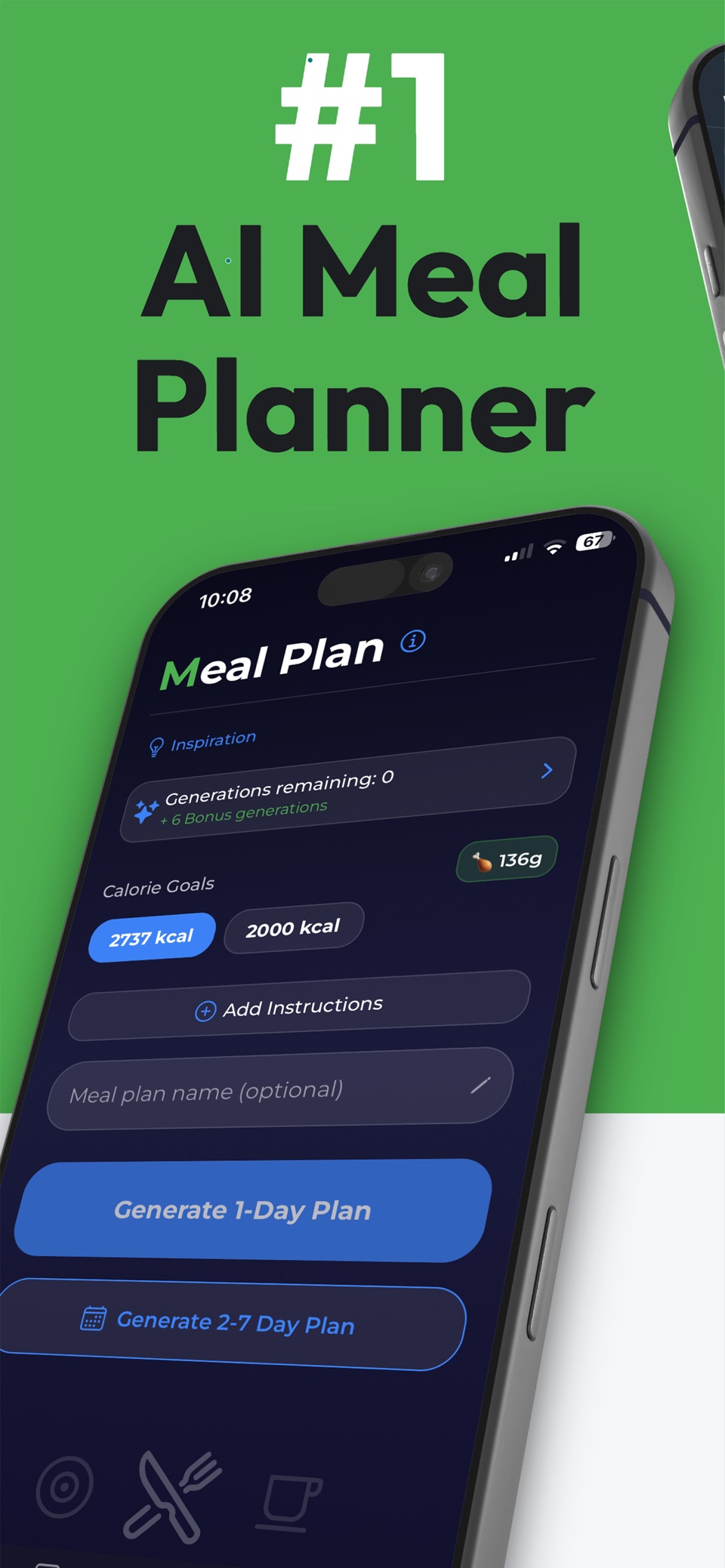 Qedamio - AI餐食计划 · Store screenshots