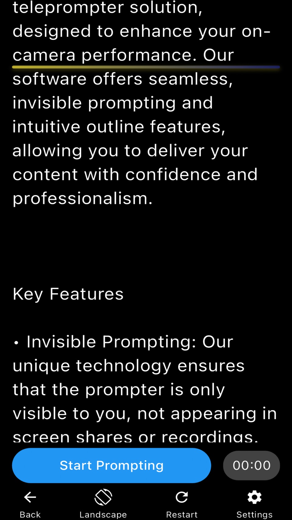 FlowPrompter: AI 提词器 · Store screenshots