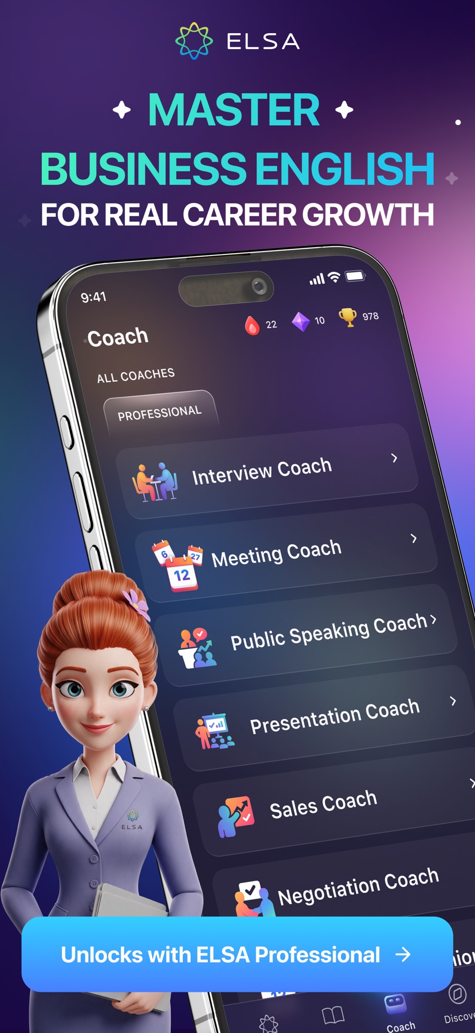 ELSA Speak - English Learning · Store screenshots
