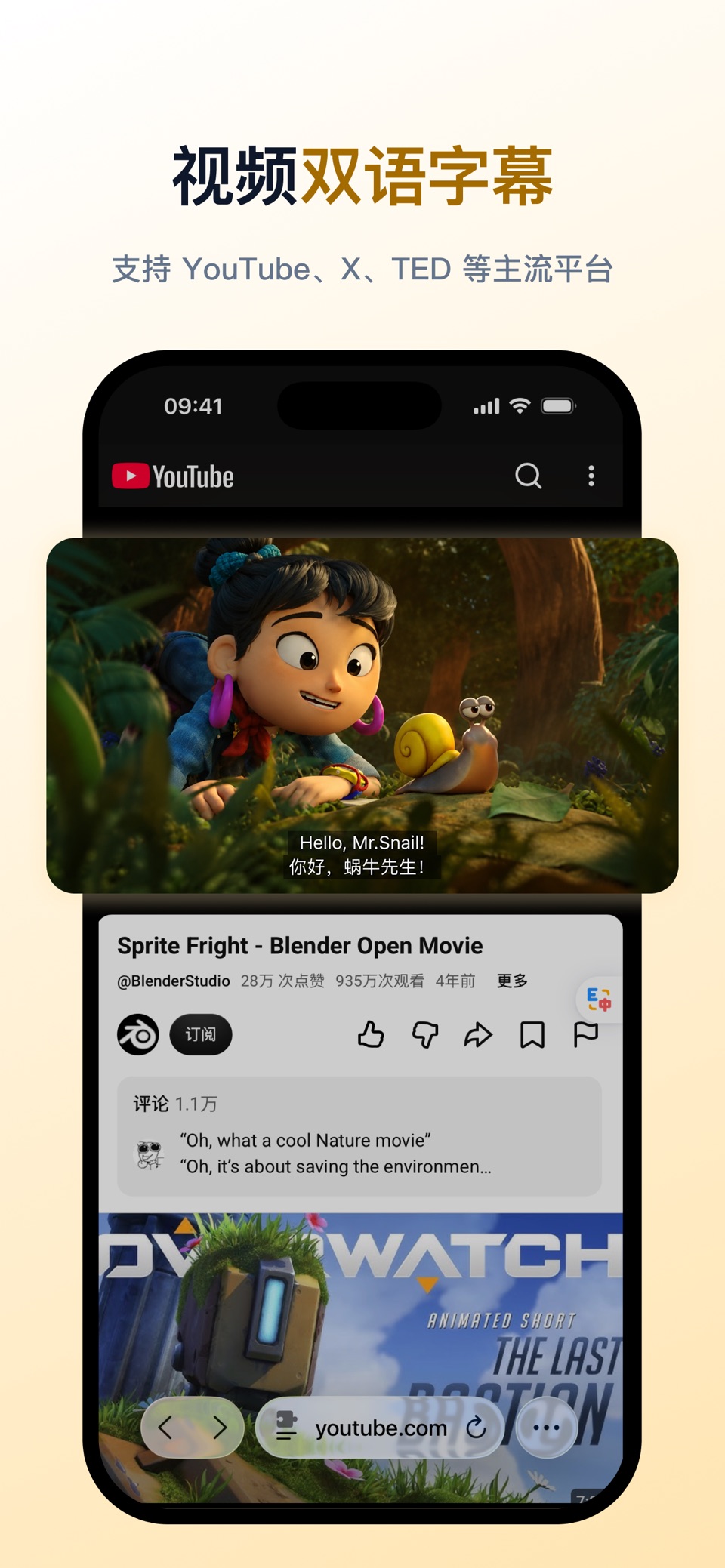 精挑翻译 - 网页翻译、PDF 翻译、 AI 双语字幕 3