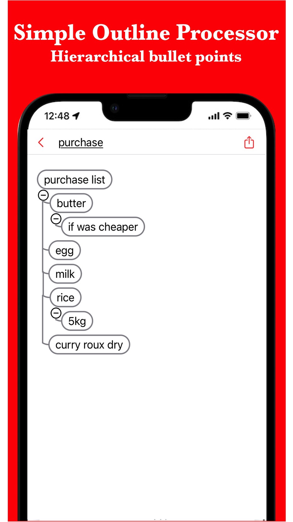 BulletsMind - 简单的大纲工具 · Store screenshots