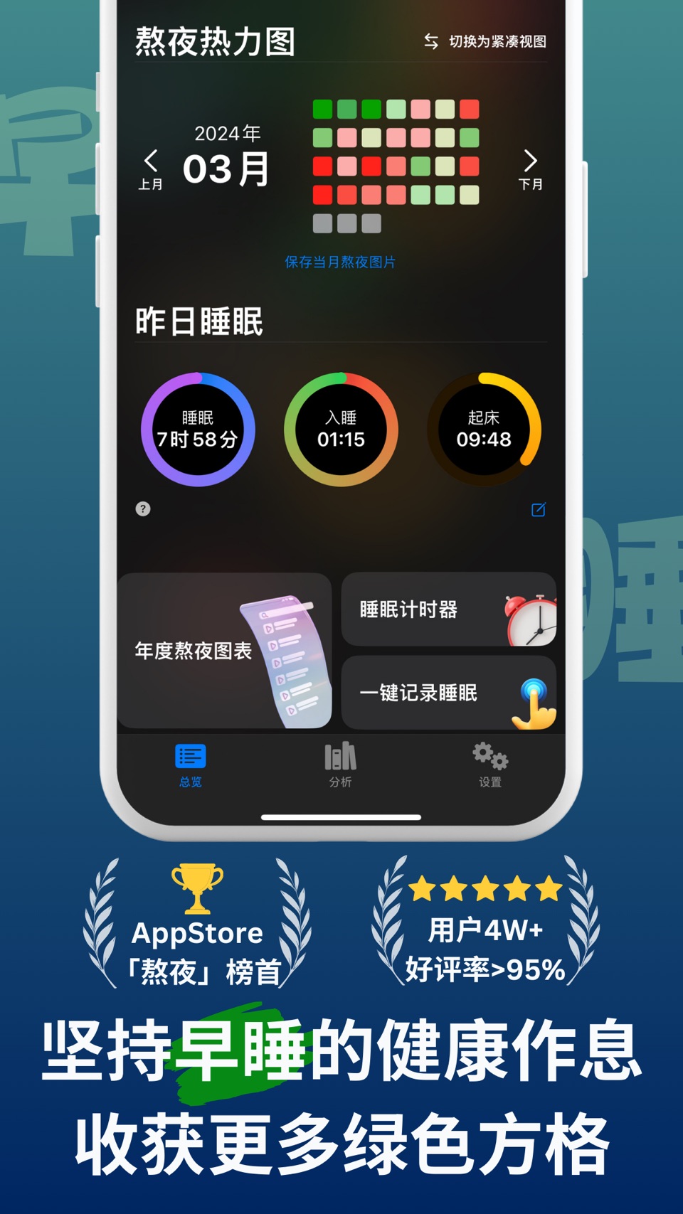 StaySleep 睡着了- 熬夜热力图、睡眠监测与睡眠记录 2