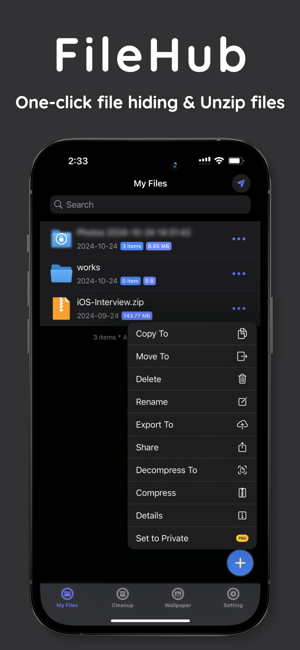 FileHub - Zip Rar 7Z 文件解压缩管家 · Store screenshots