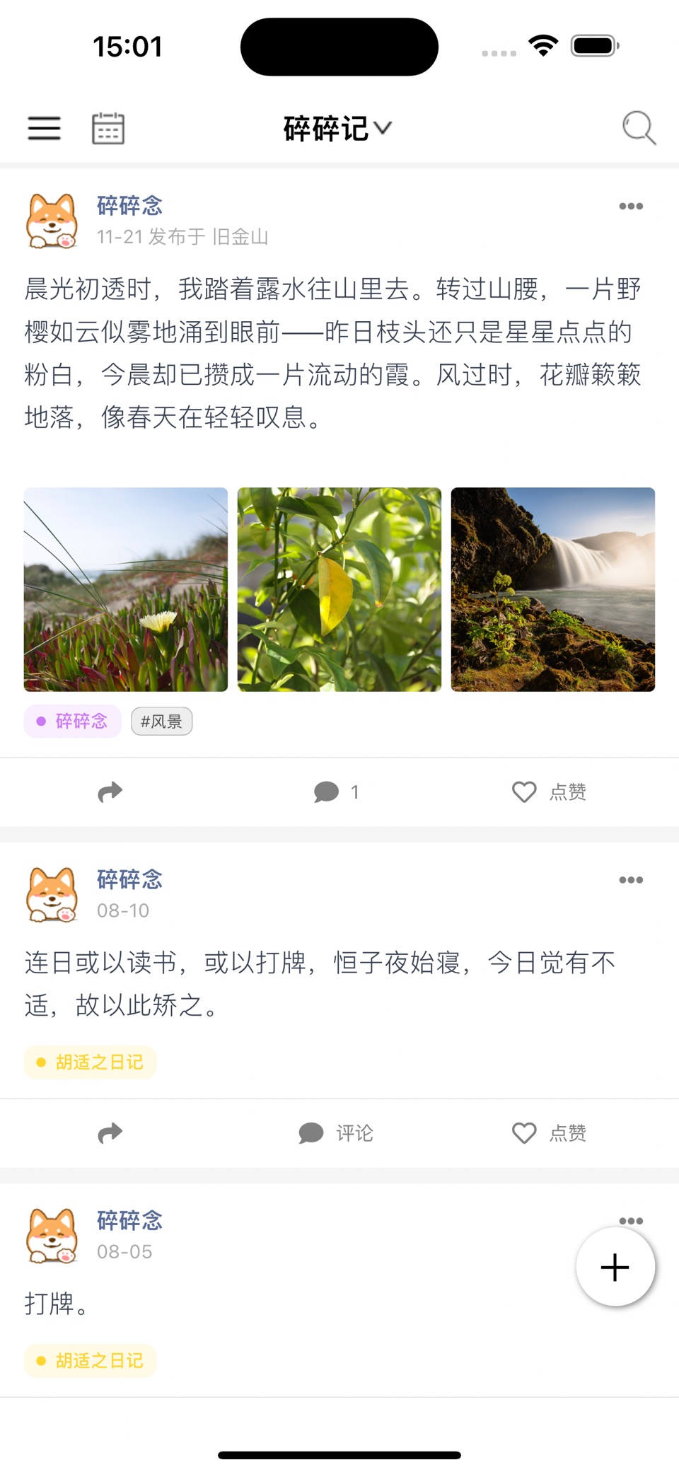 碎碎记 · Store screenshots