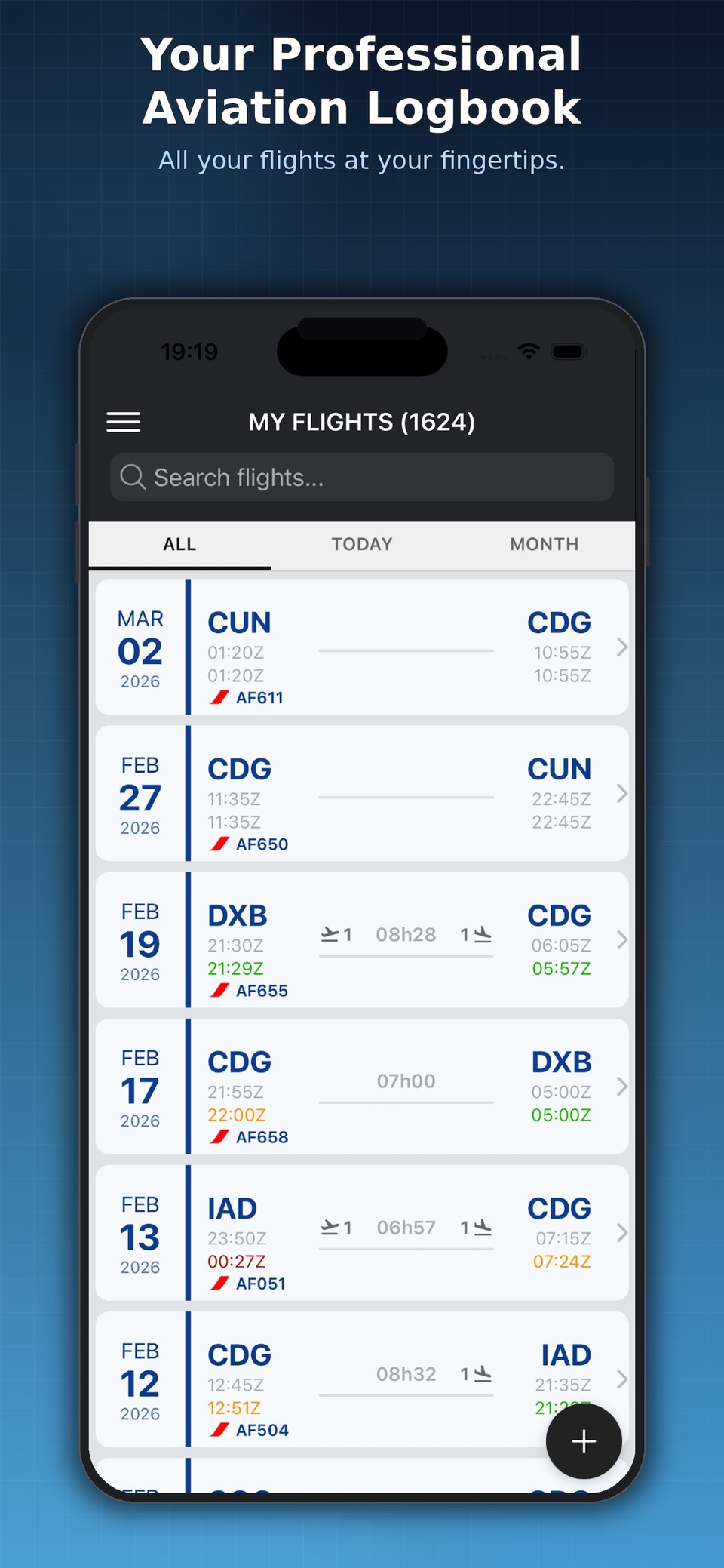 FlightLog App 3