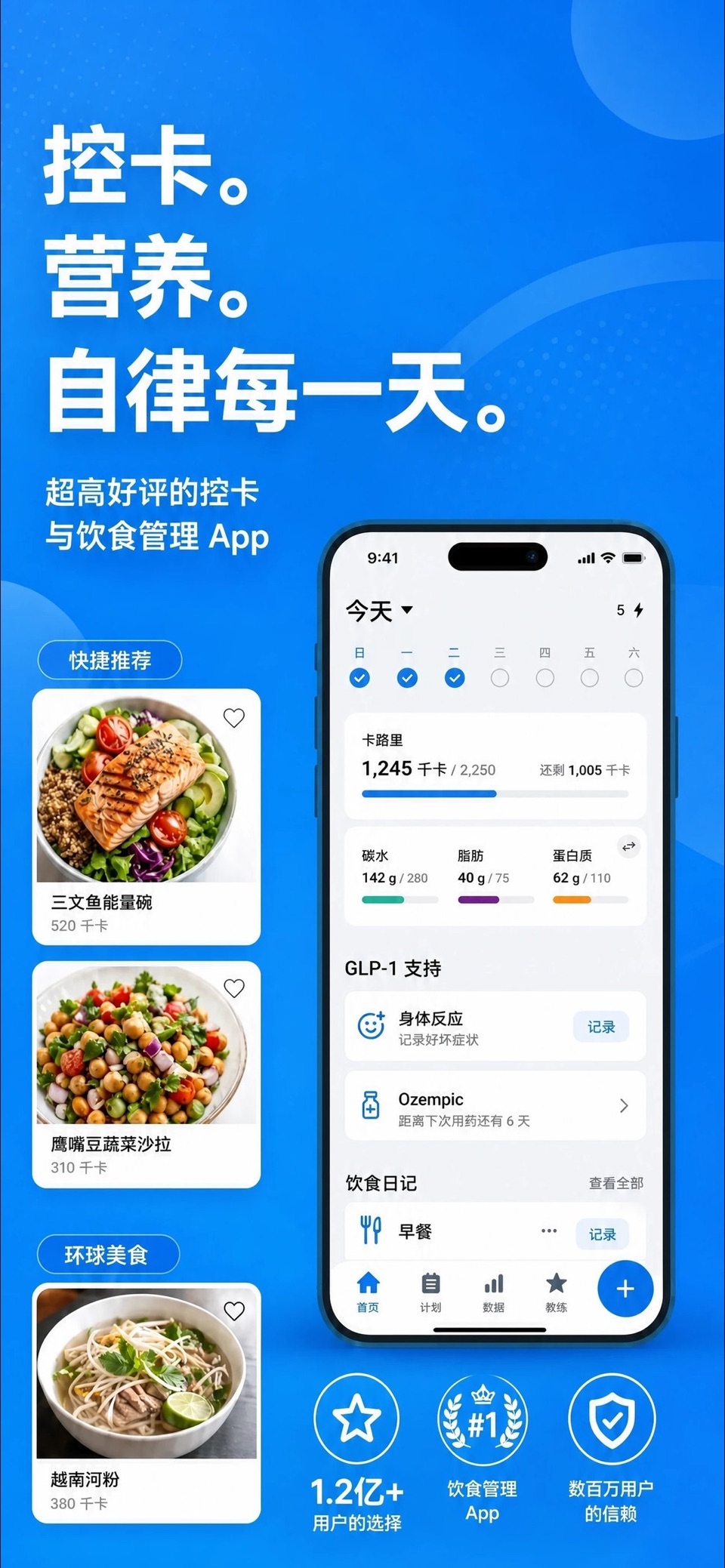DietLog：AI卡路里计数器 · Store screenshots
