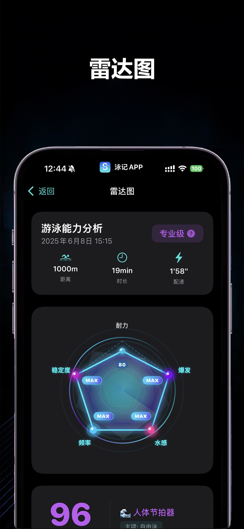 泳记 SwimLog - 游泳分析、数据统计、运动排名挑战 · Store screenshots