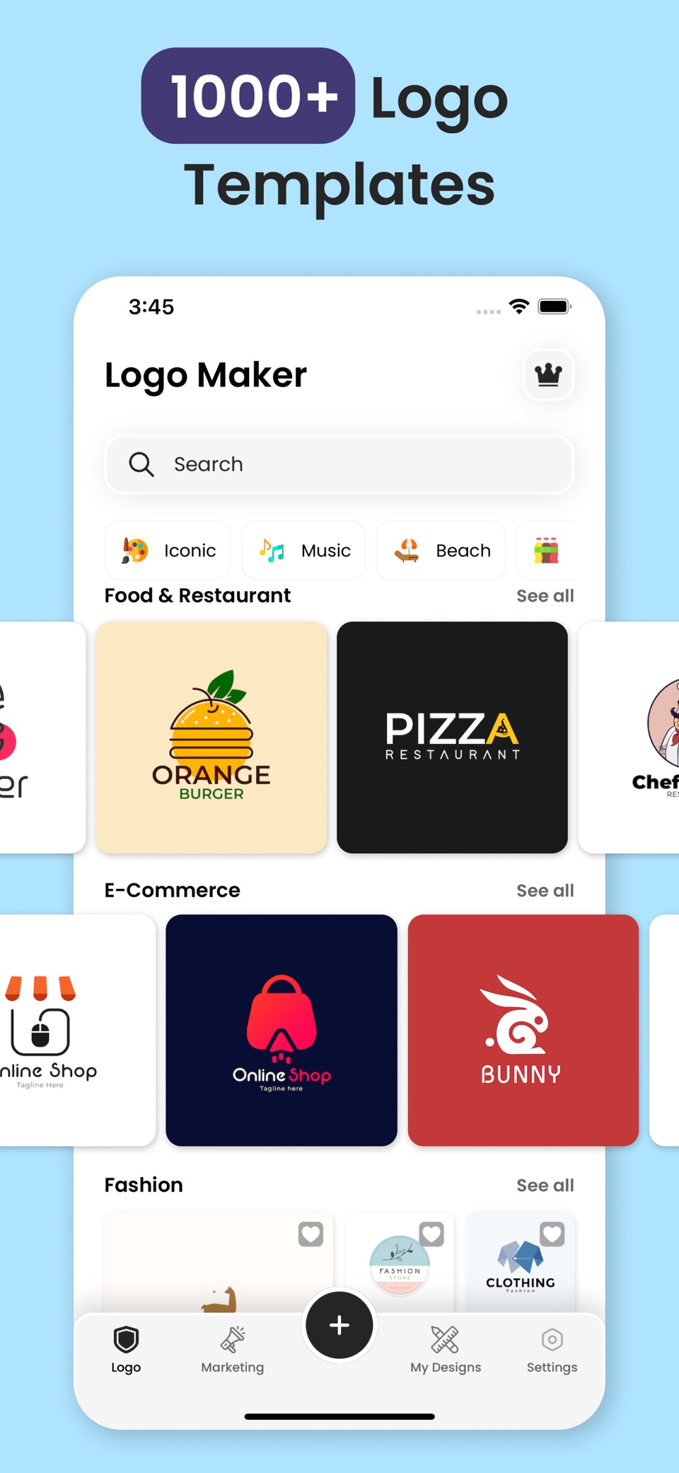 Logo设计软件 : 图标、品牌设计、海报生成器 · Store screenshots
