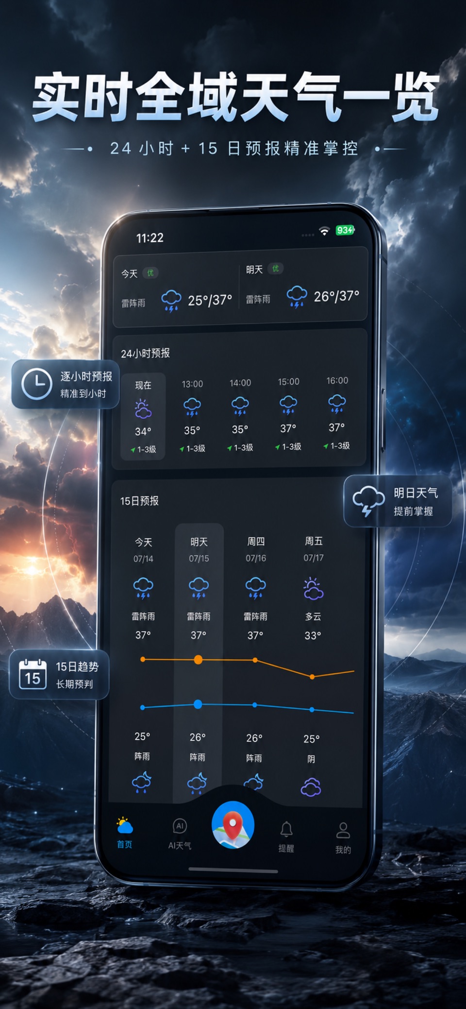 晴空预报AI-新版晴风软件 2