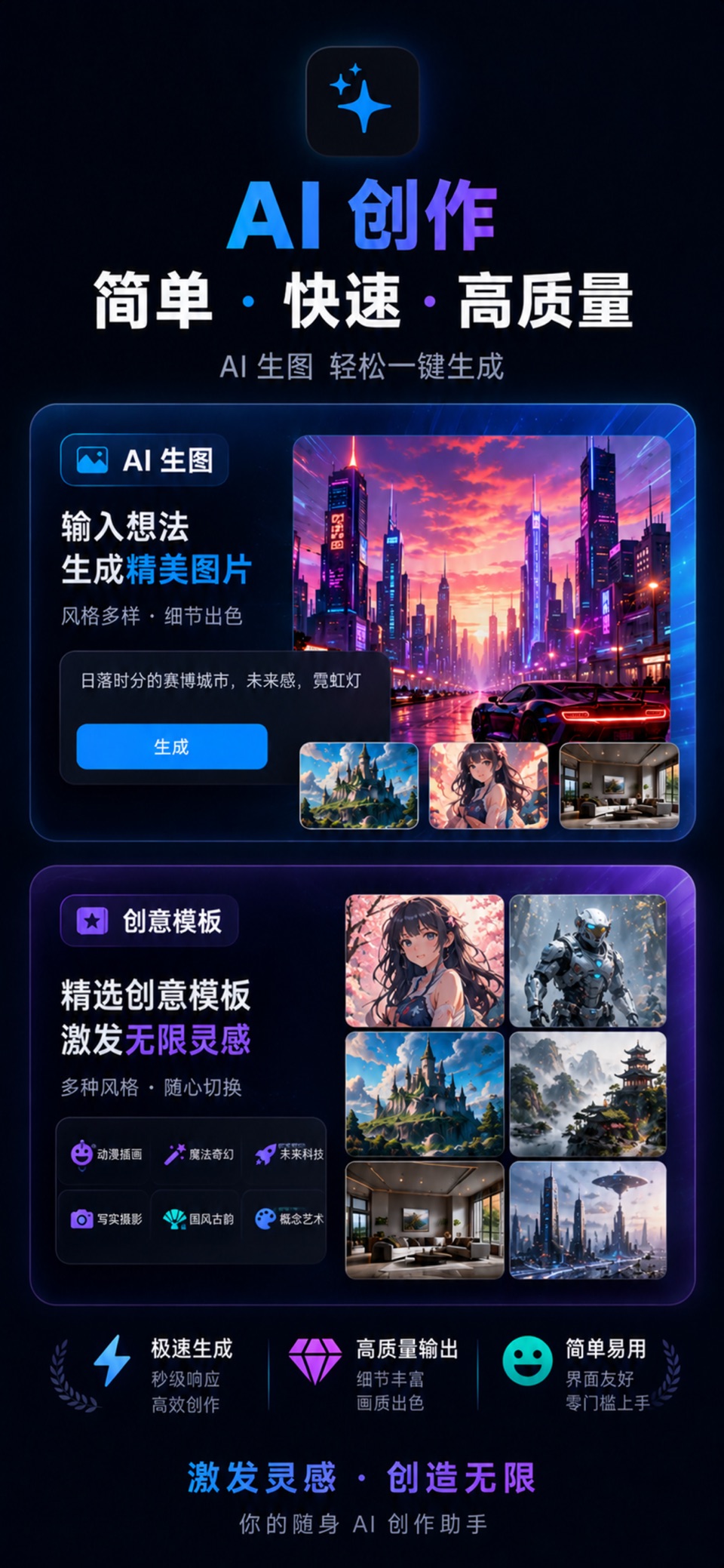 灵图-AI绘画绘图创作工具 · Store screenshots