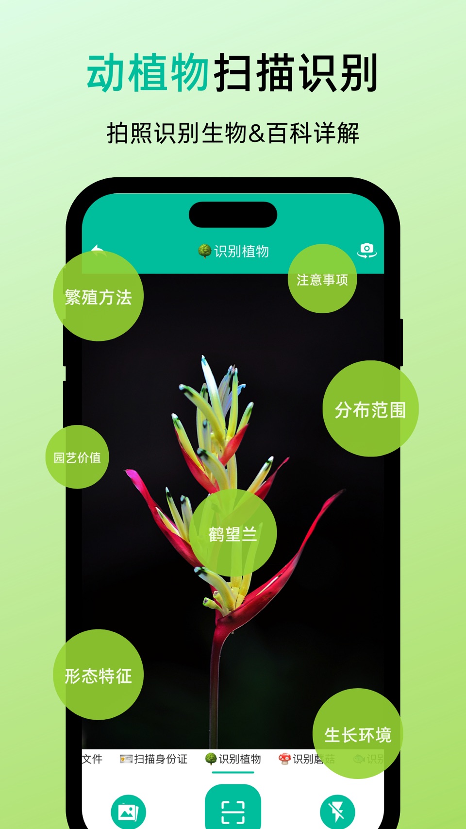 全能扫描王-手机扫描仪&动植物识别&蘑菇秒识别&食物热量分析 2