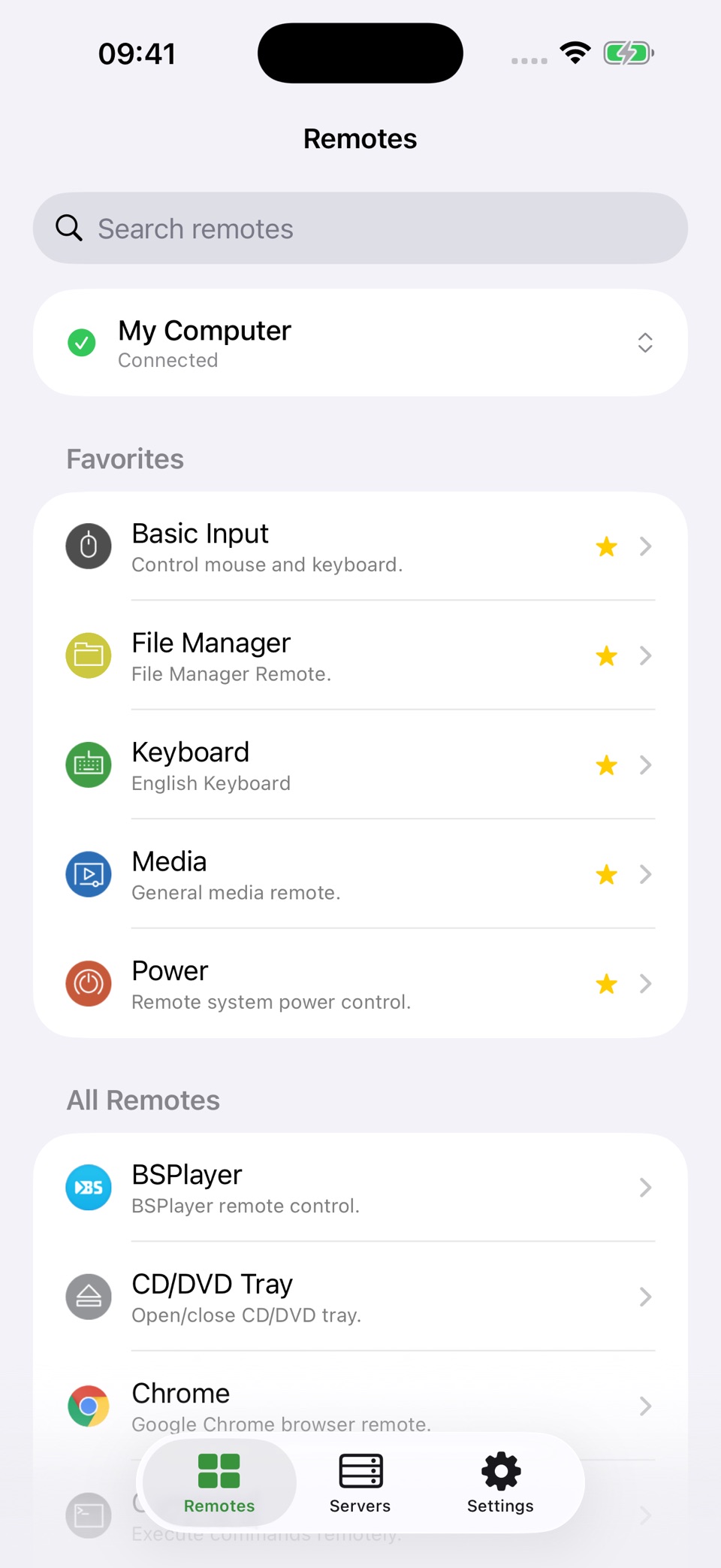 Unified Remote · Store screenshots