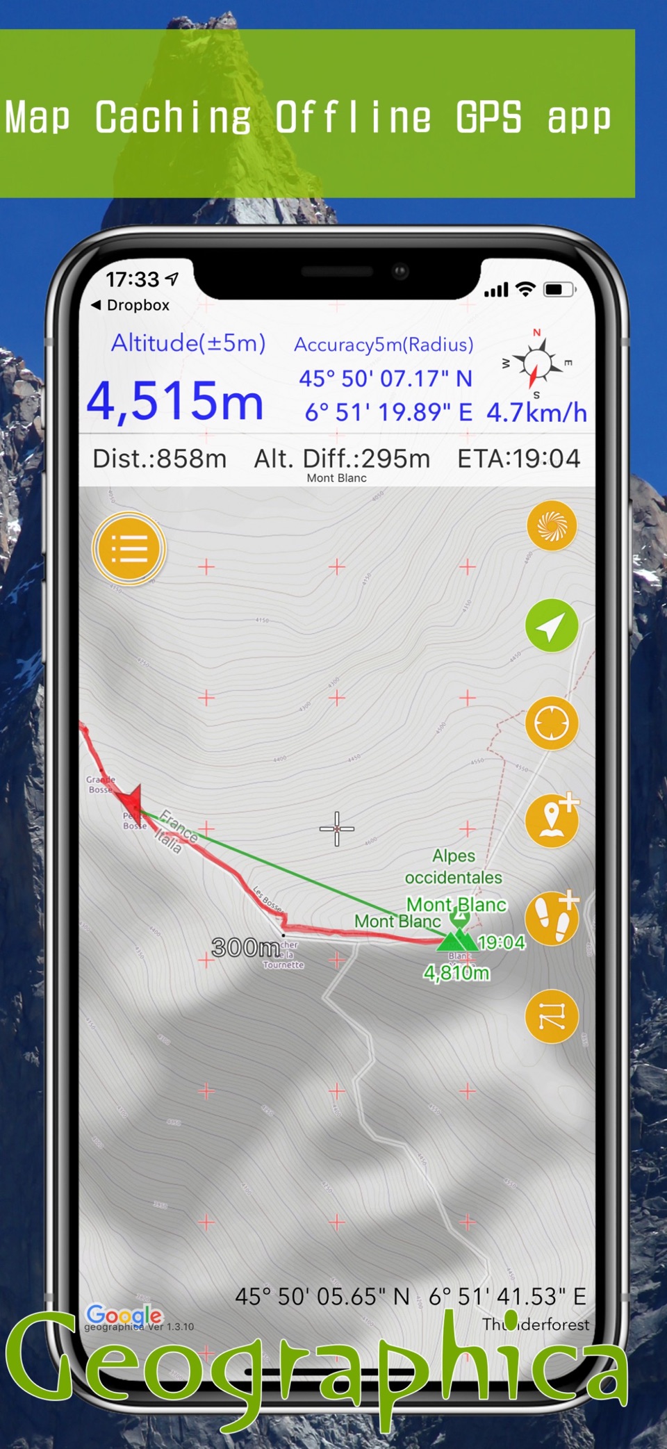 Geographica| 登山离线地图 · Store screenshots