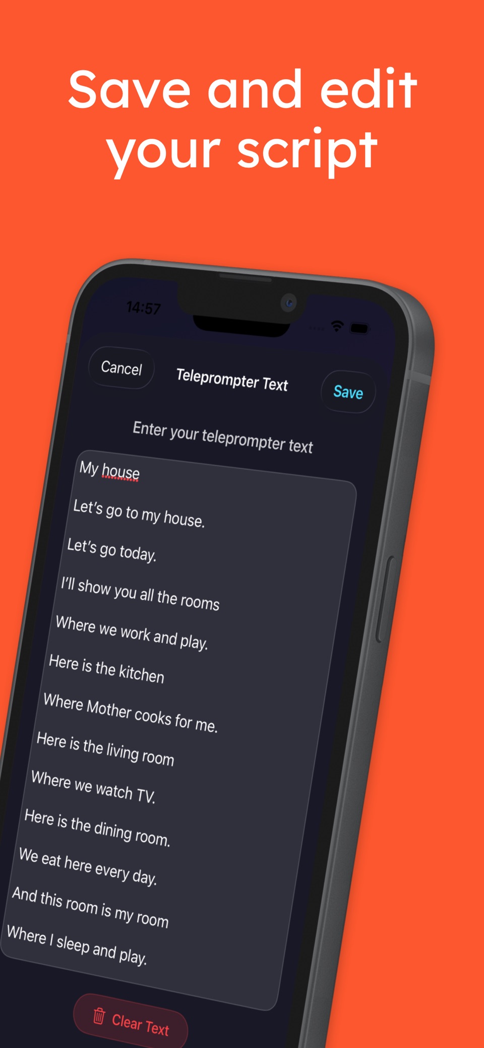 Easy Teleprompter and Record 2
