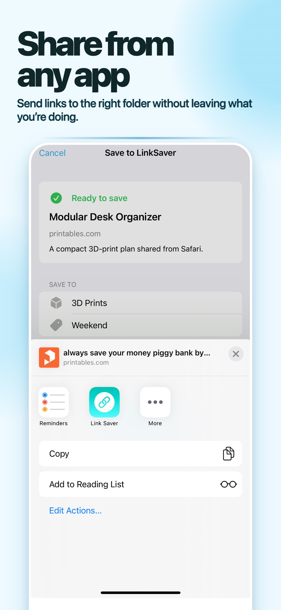 LinkSaver: 稍后阅读与链接管理 2