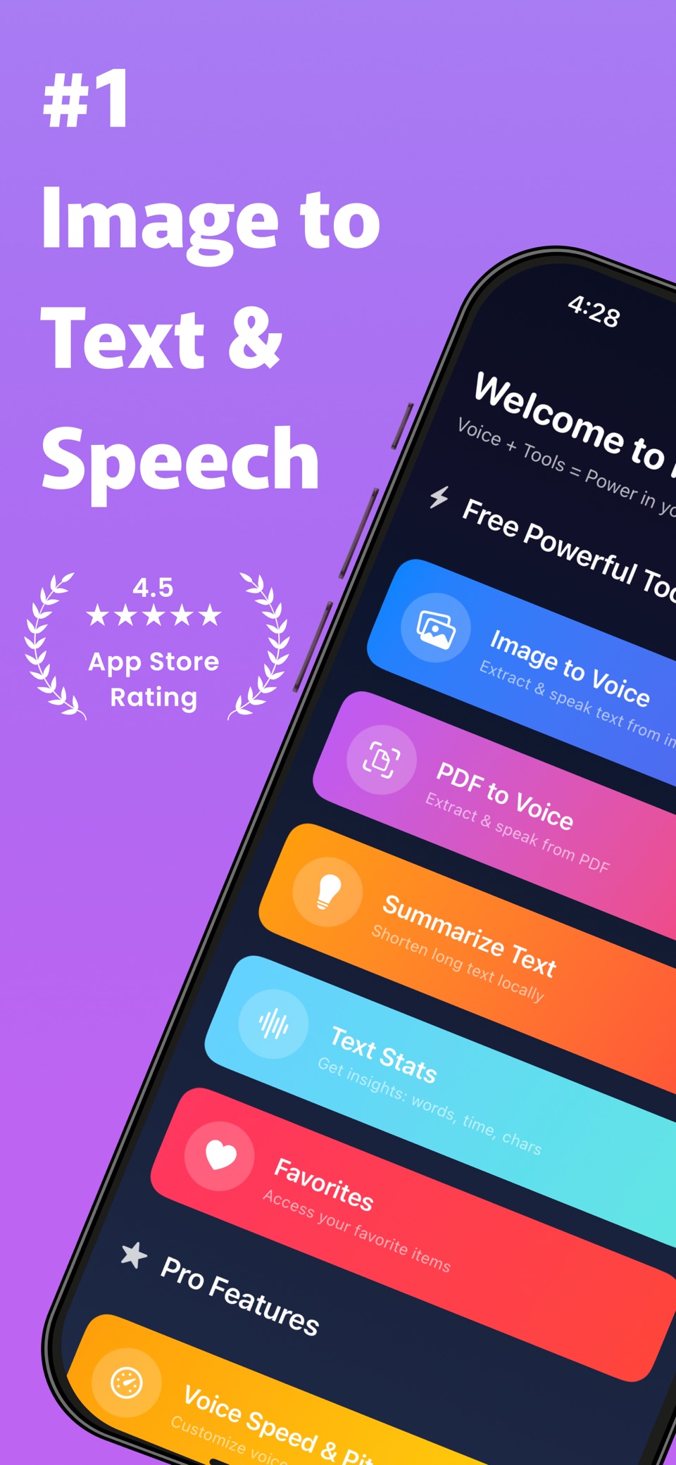 Text to Speech Ad Free · Store screenshots