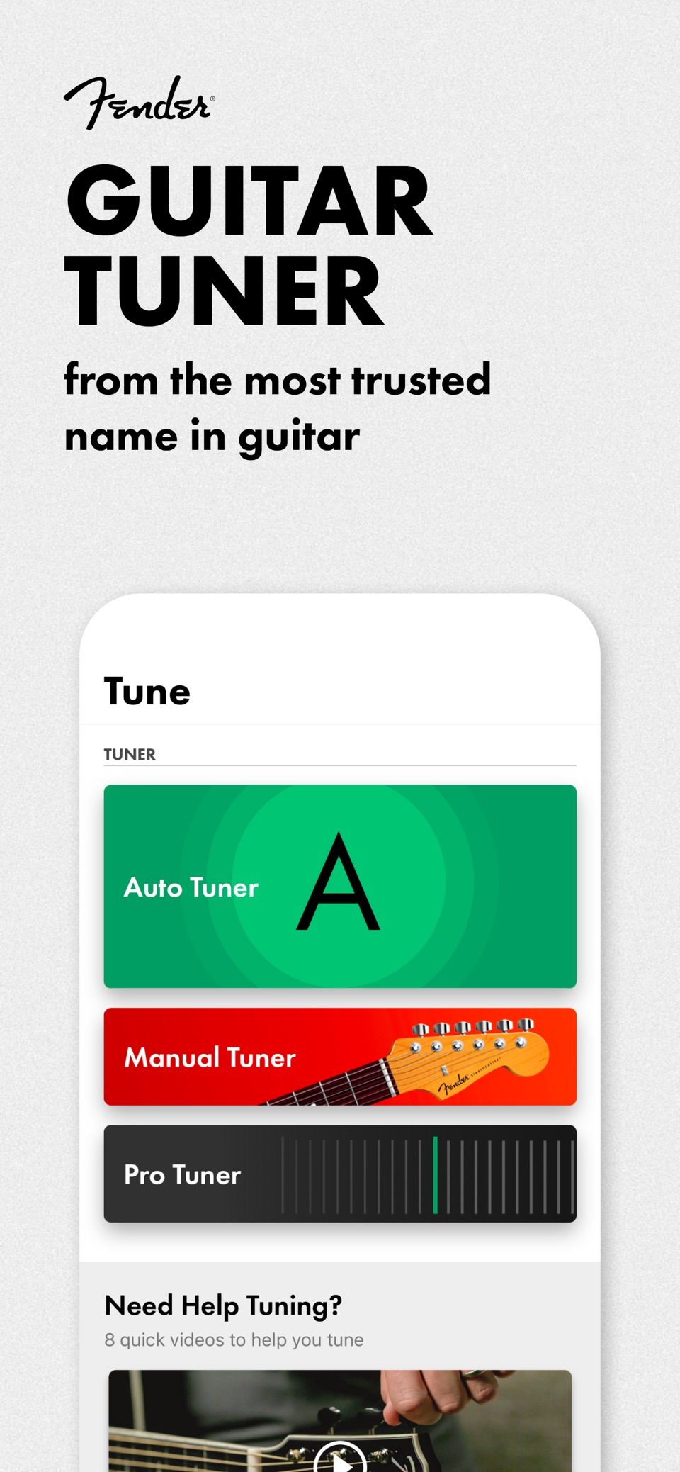 Fender Tune - Guitar Tuner · Store screenshots