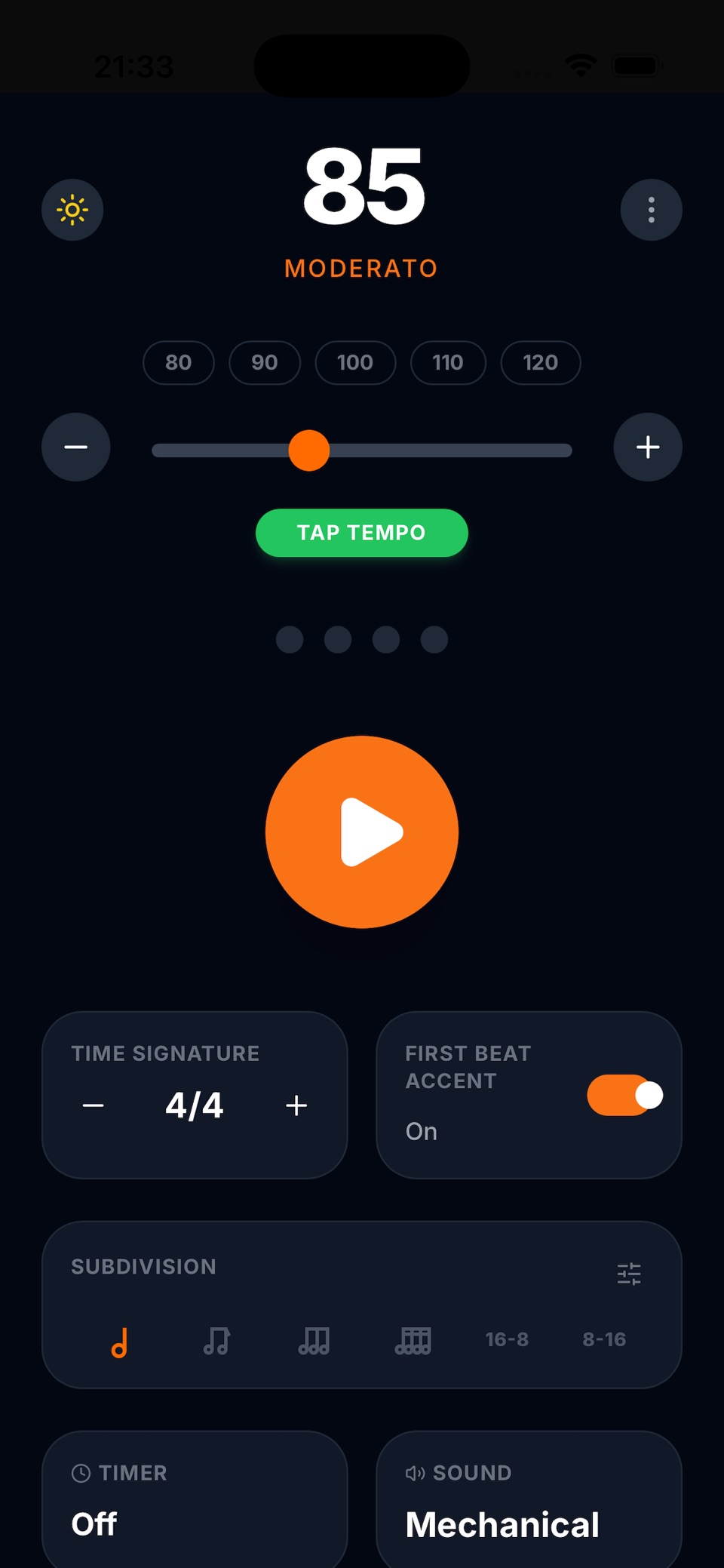Barebeat · Store screenshots
