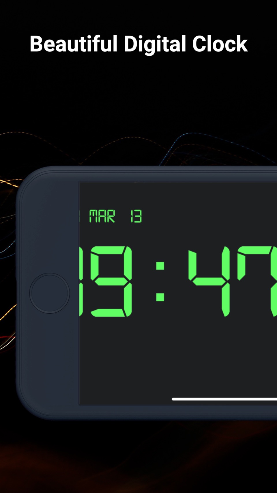 Digital Clock - Bedside Widget · Store screenshots