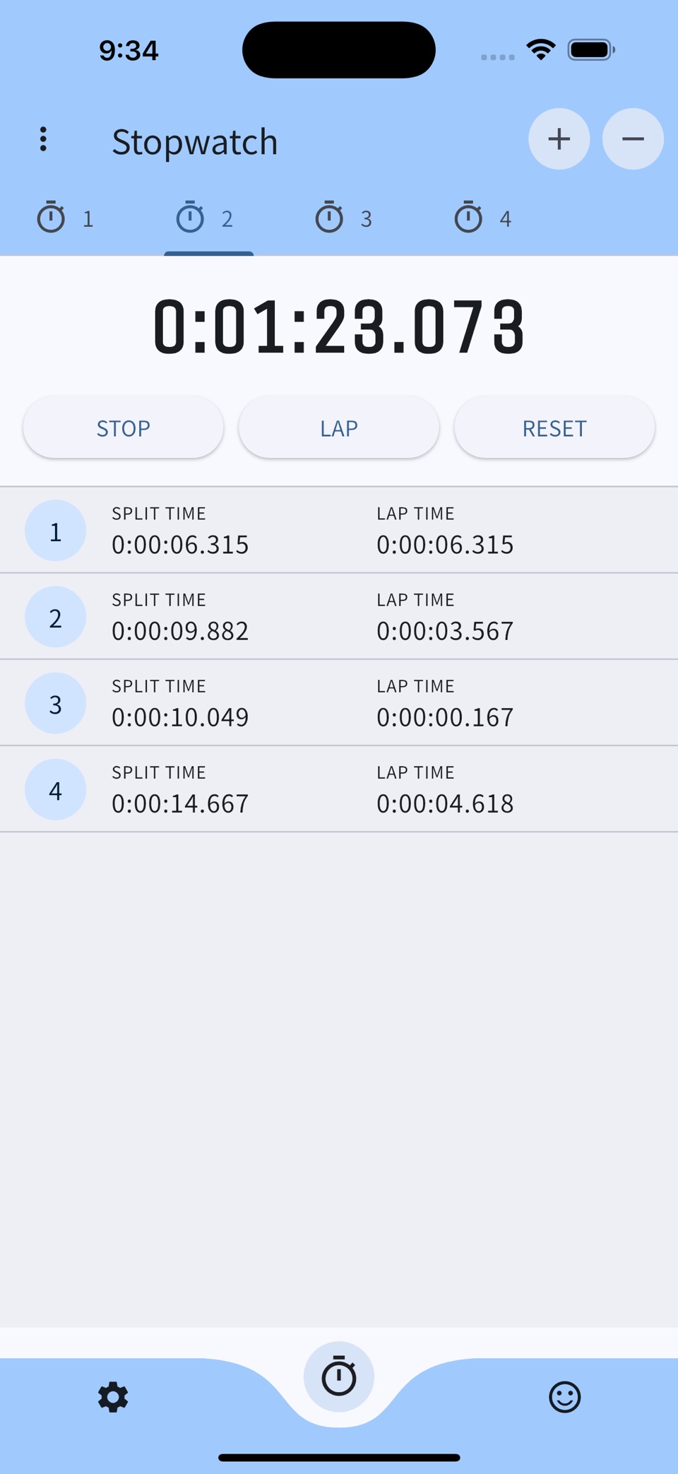 简单的秒表 · Store screenshots