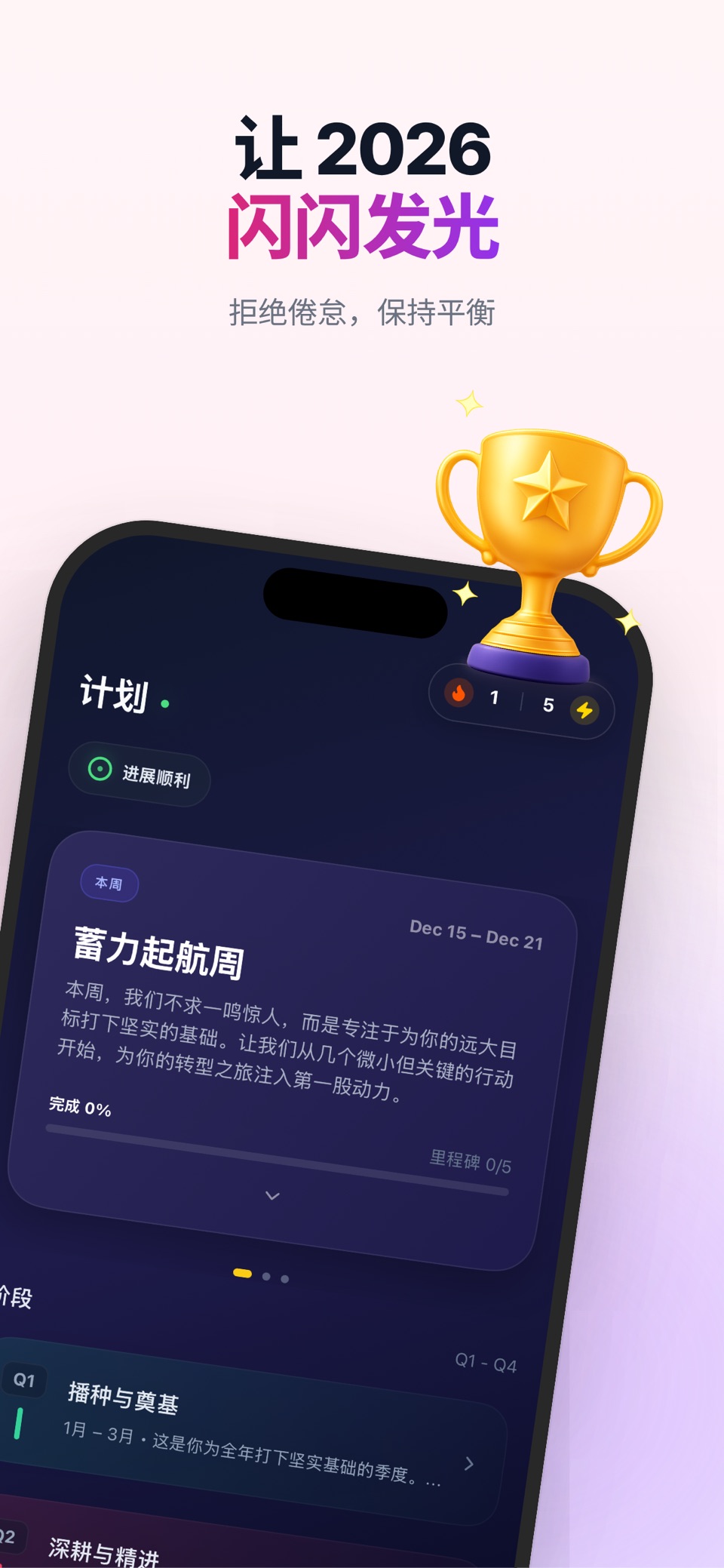 待办清单与日程计划: SparkYear 2