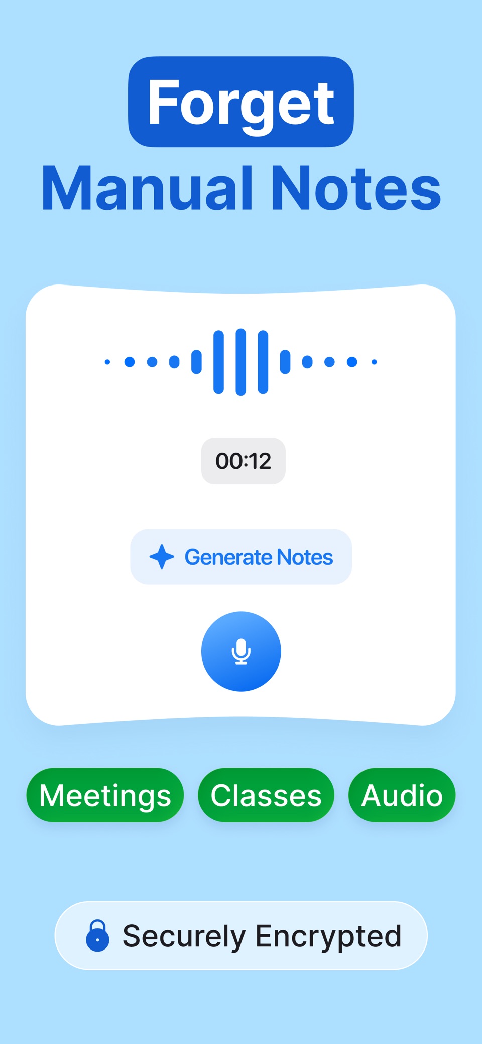 AI Notes - 会议记录语音转文字 · Store screenshots