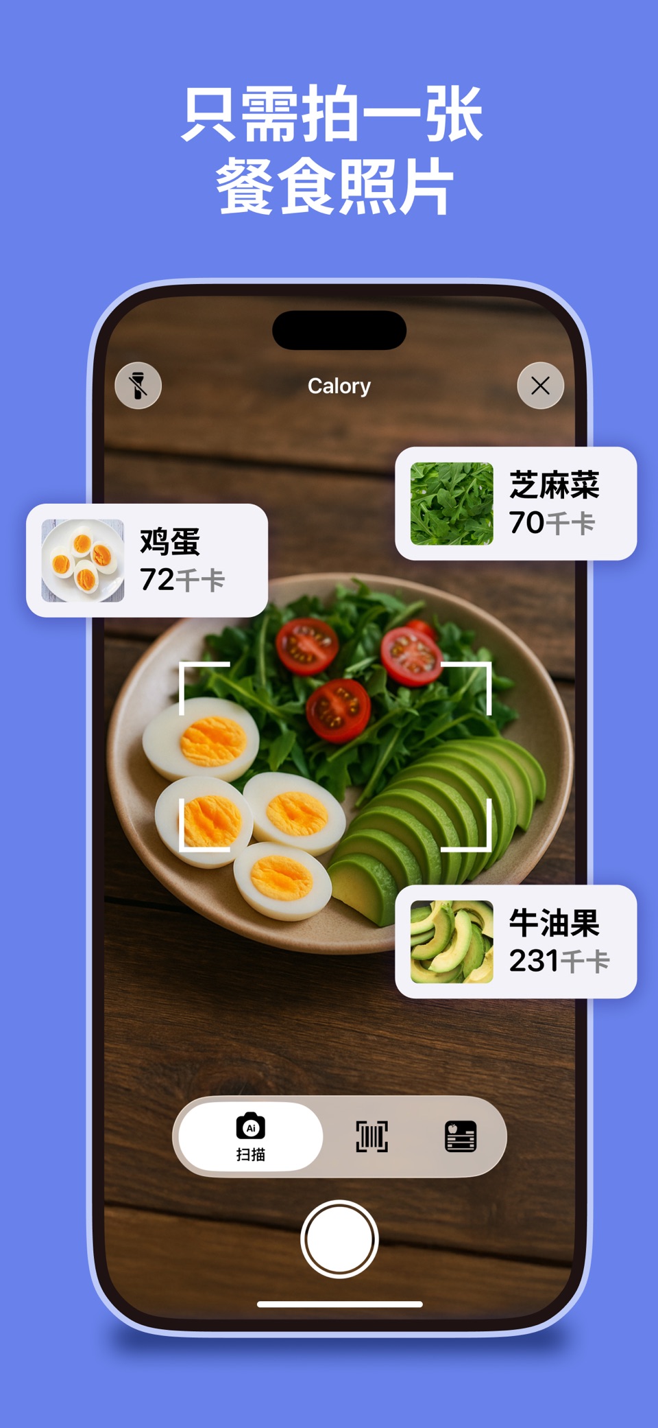 AI食物热量计算器 - Calory (卡洛里) 2