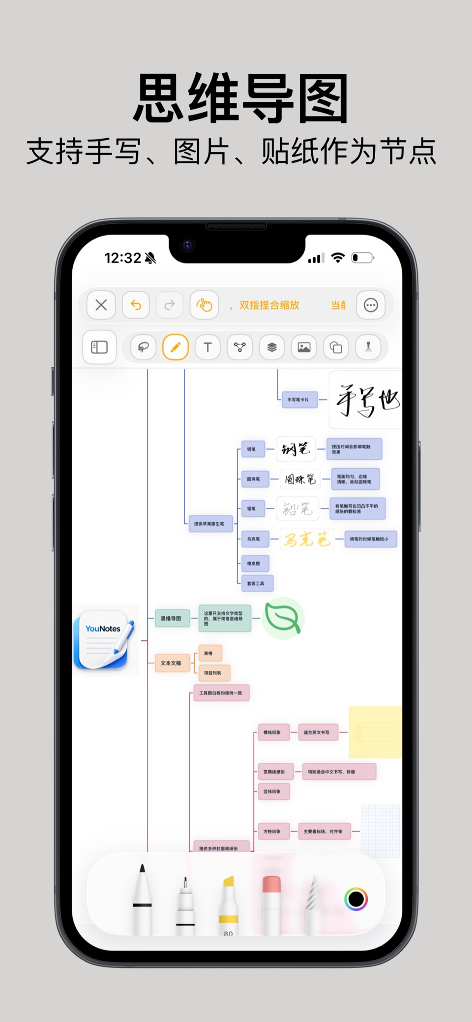 YouNotes-笔记本&白板&思维导图&PDF标注&编辑器 3