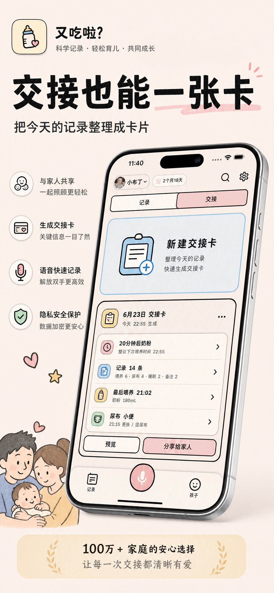 又吃啦？宝宝喂养记录 2