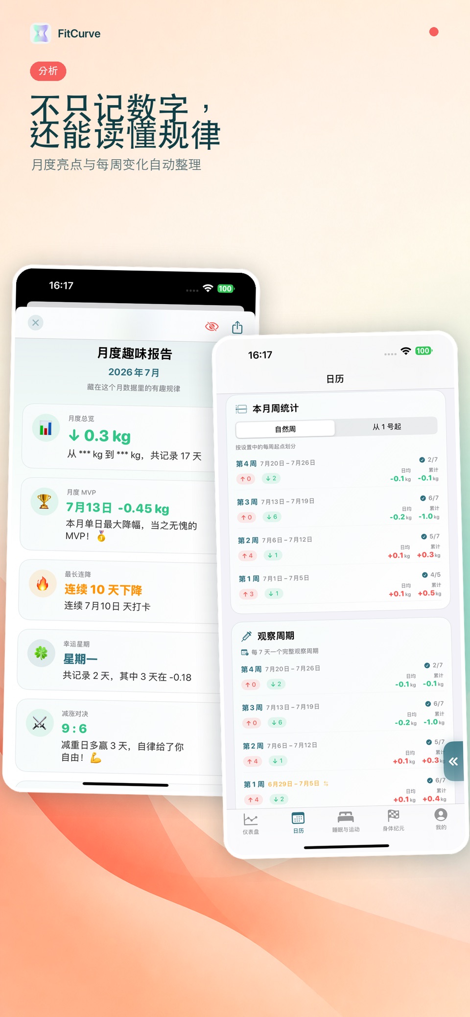 维刻：体重记录、体脂、围度记录·身材管理·瘦身减肥打卡记录 3