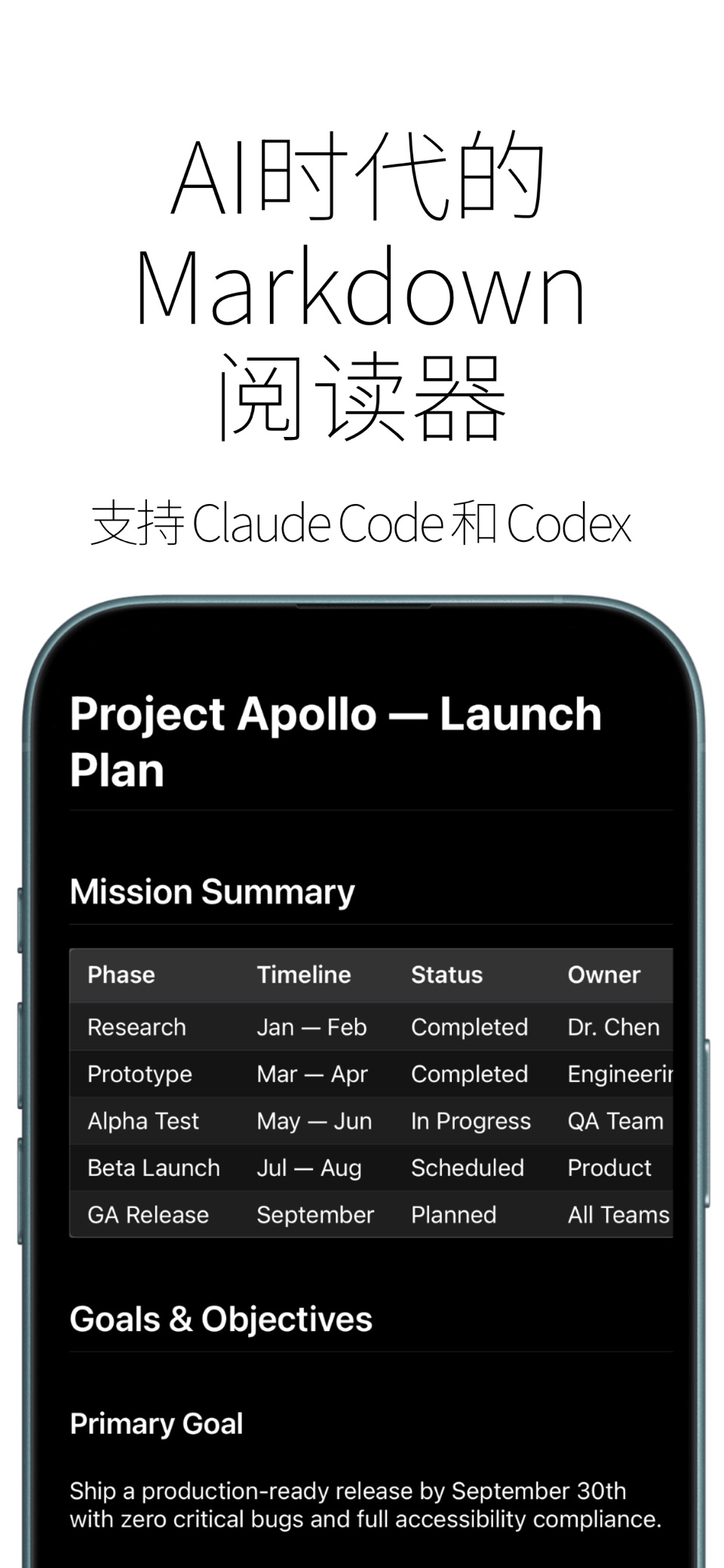 Mdly – Markdown阅读器 · Store screenshots