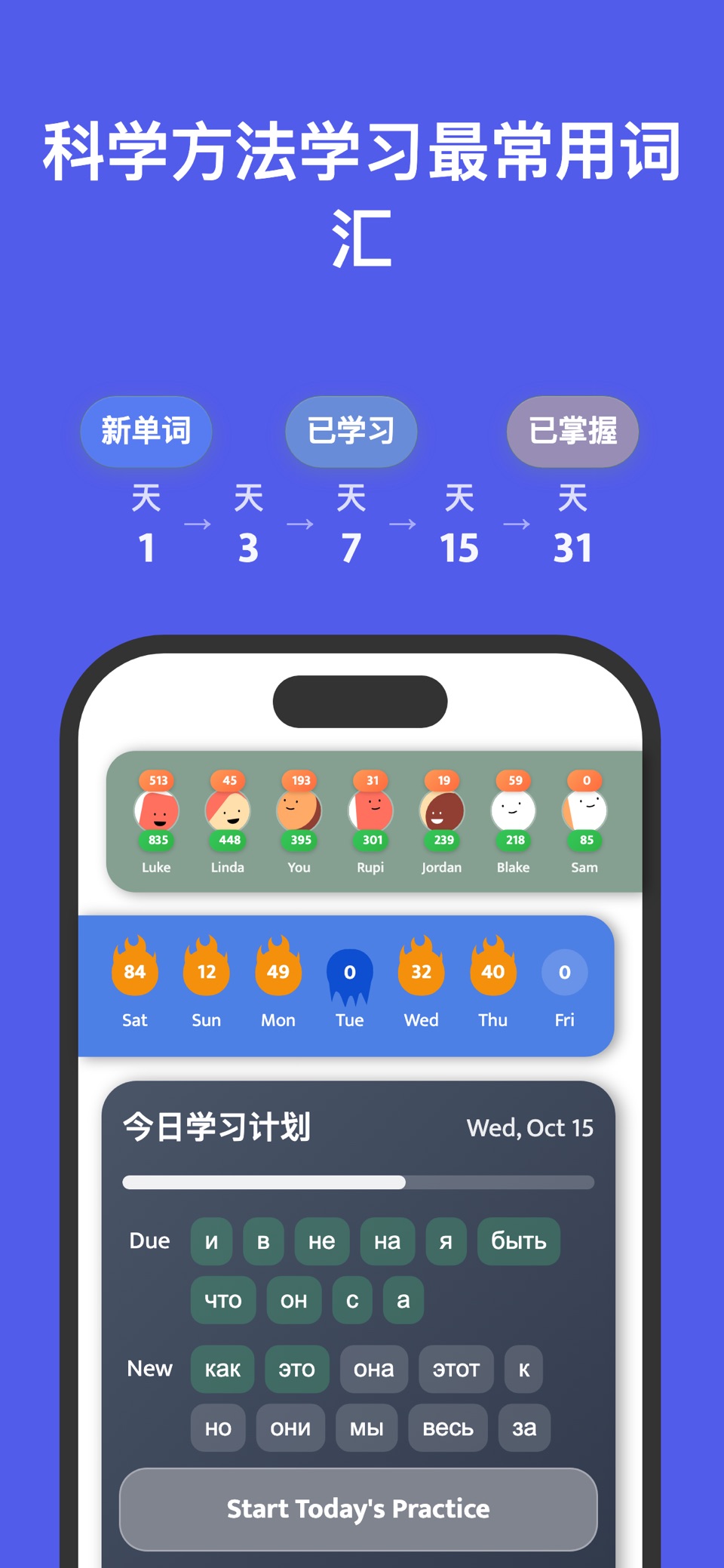 最常见的俄语词汇 · Store screenshots