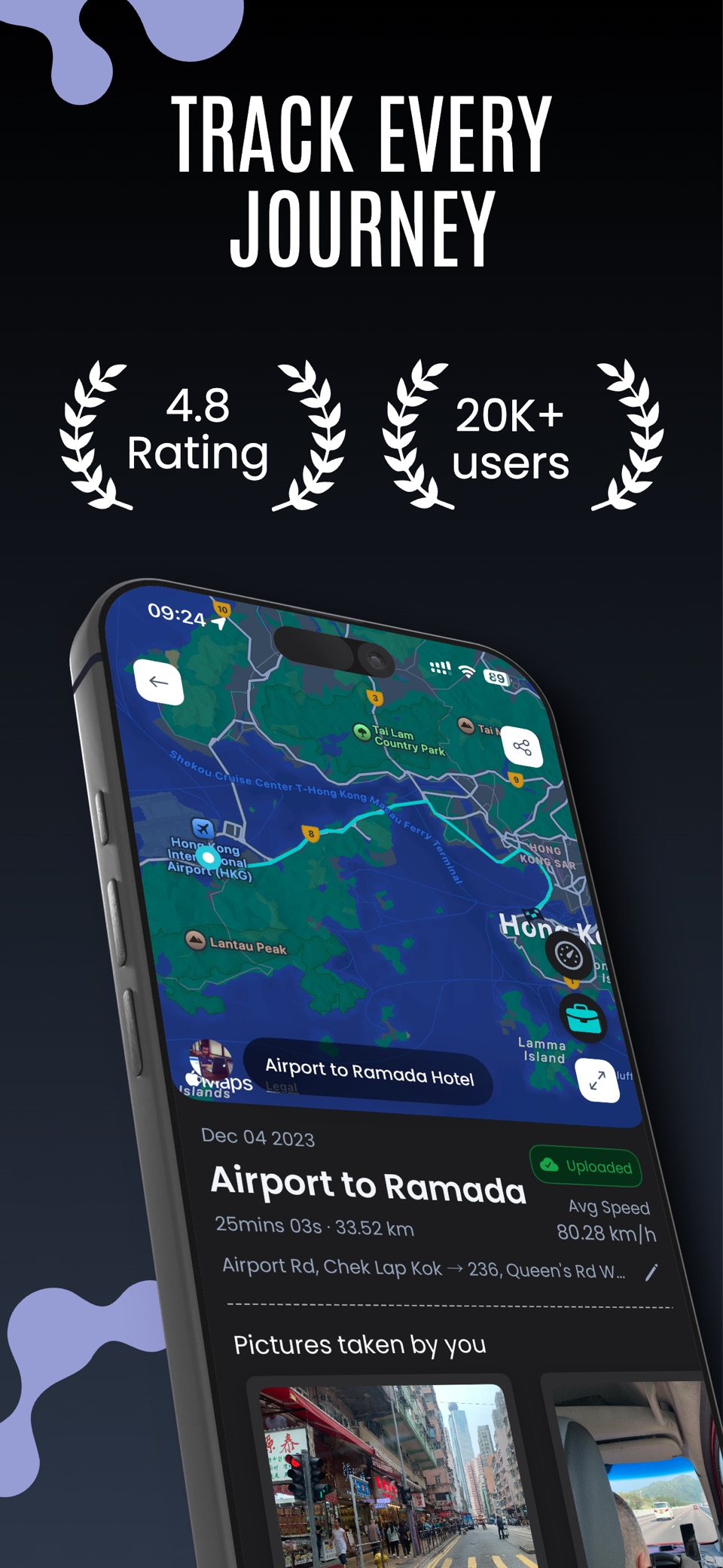 Track My Journey – 行程记录 · Store screenshots