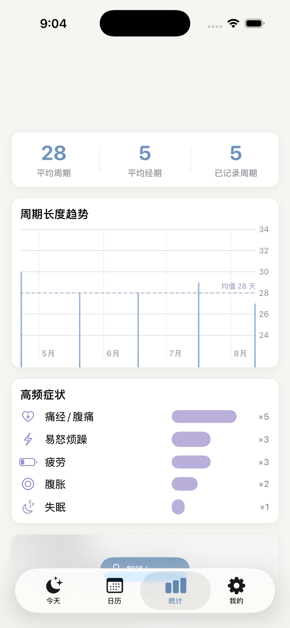 月知：经期与症状记录 3