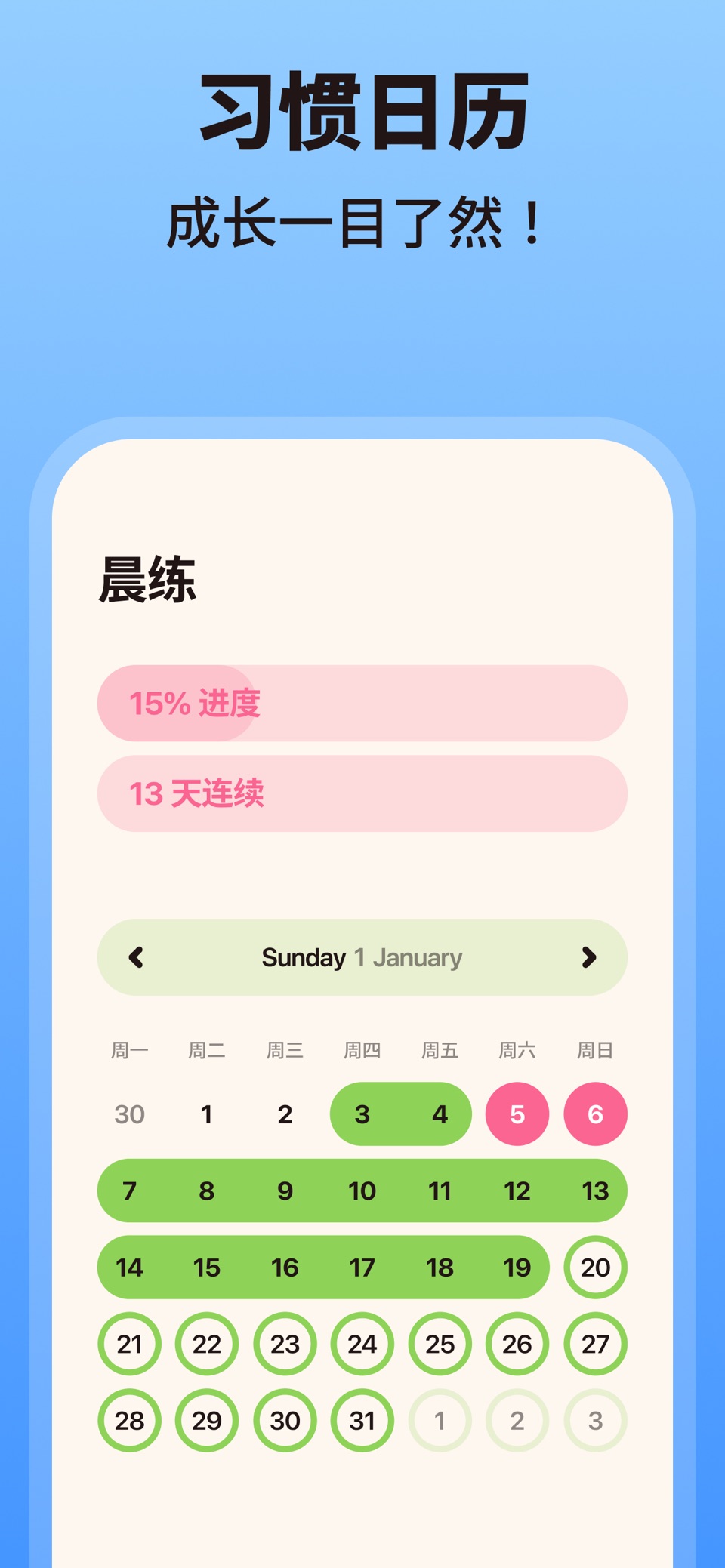 习惯追踪器 · 自律提醒清单 · AI助手 Habster 3