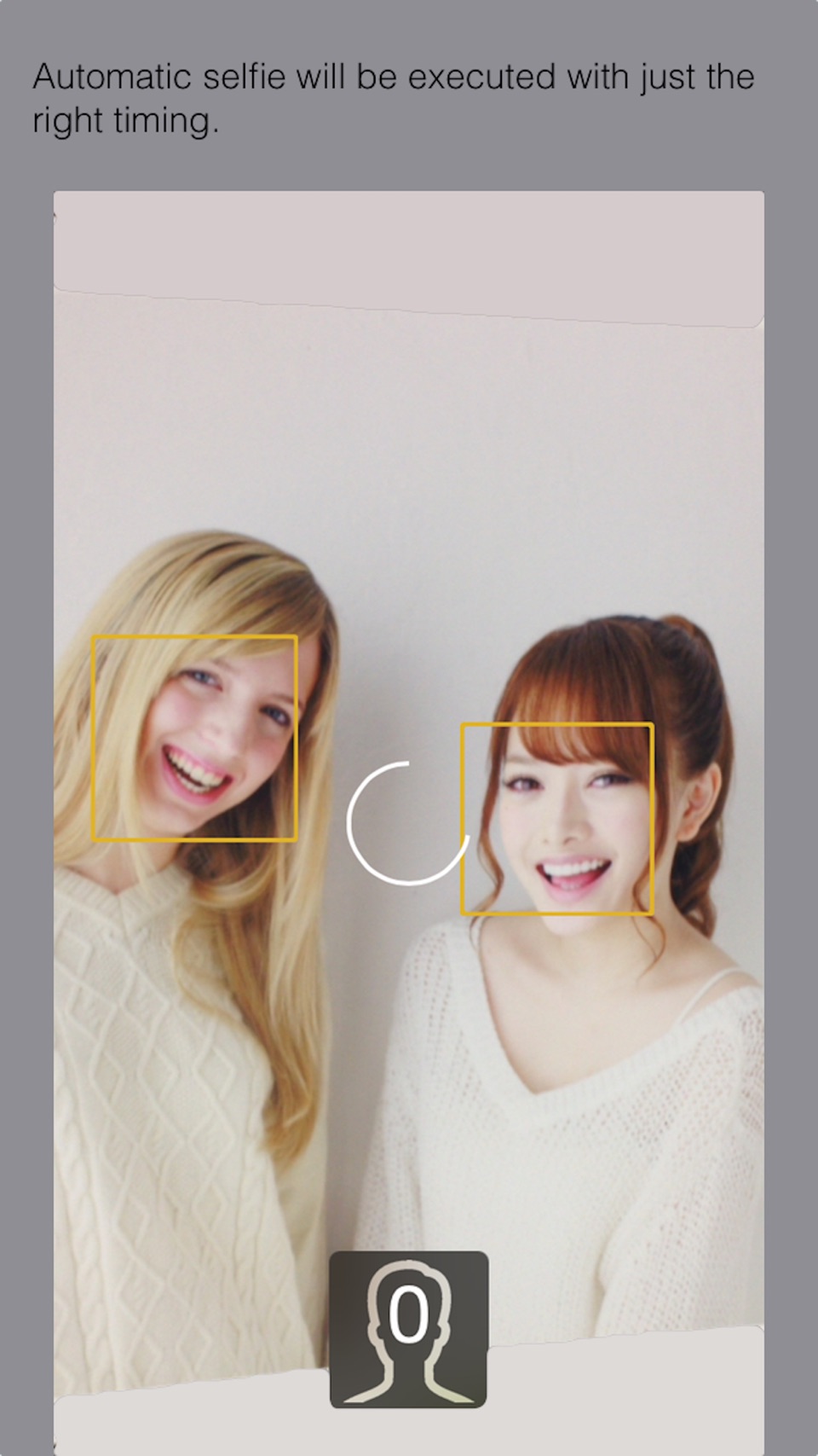 Selfies - Automatic selfie by multiple faces detection 2