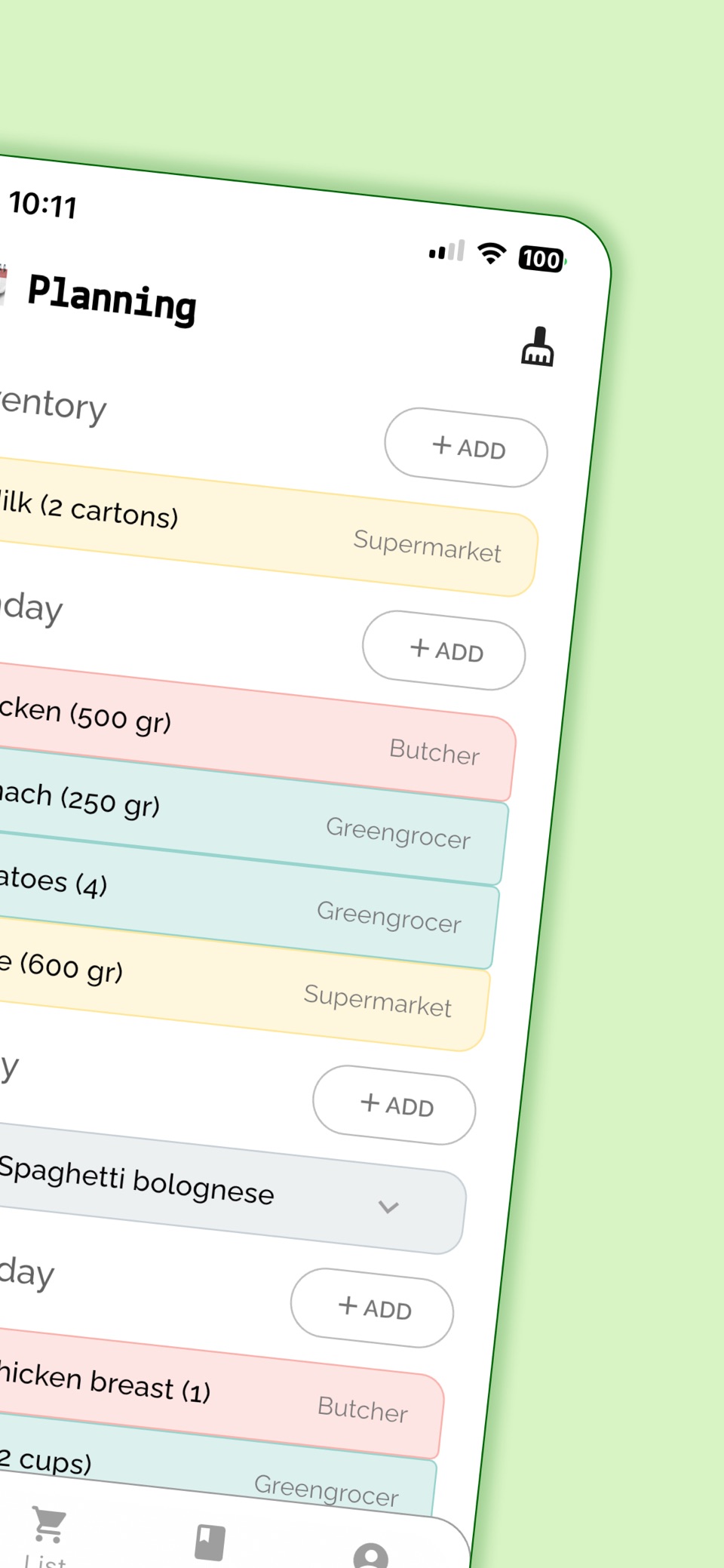 Grocery List - Groly 2