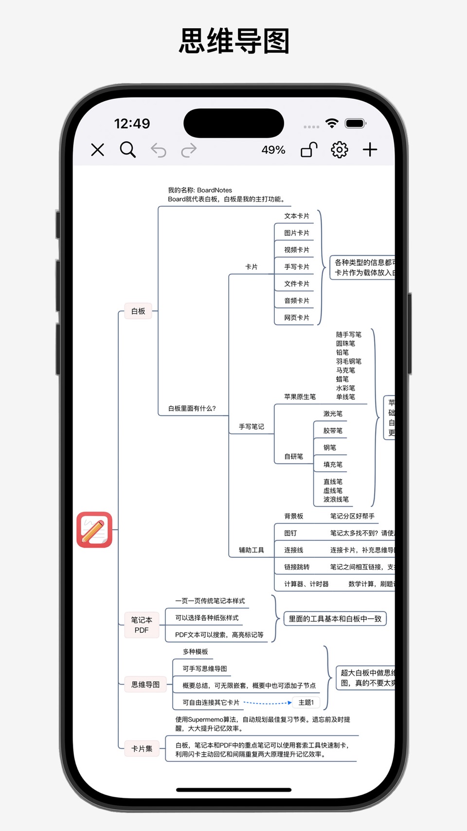 BoardNotes - 笔记、白板、PDF、思维导图、闪卡 2