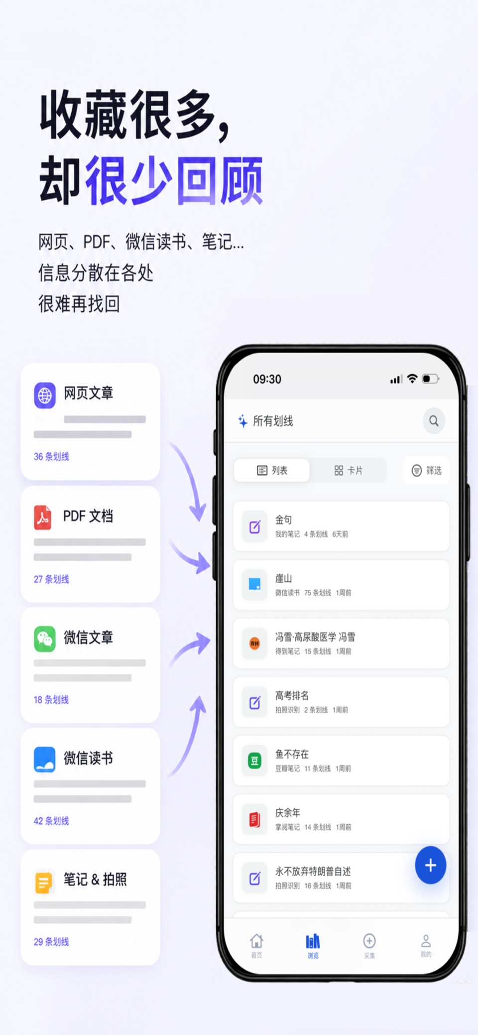 灵线-收集网页PDF微信读书划线电子书笔记，AI复习与闪卡 2