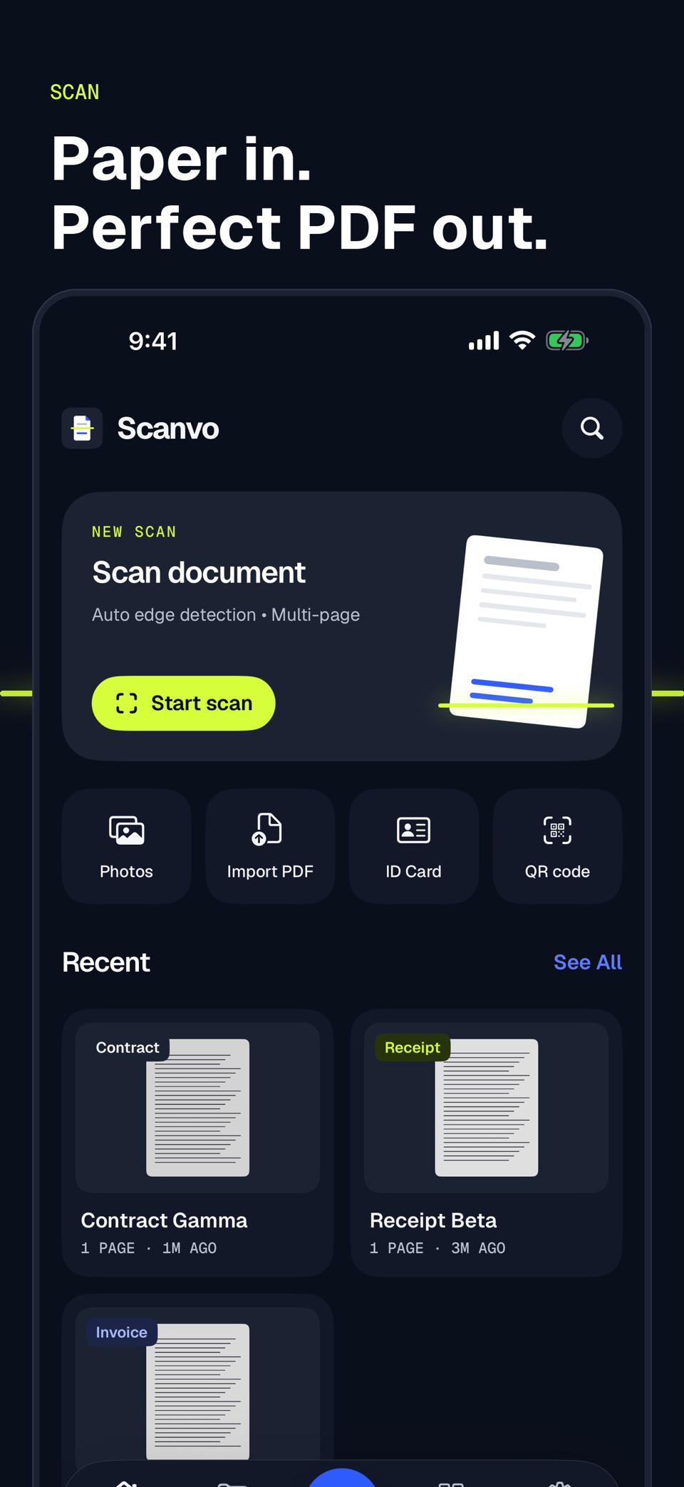 Doc Scanner: PDF扫描与OCR · Store screenshots