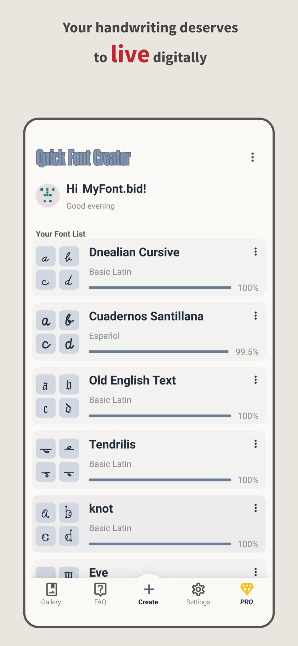 Quick Font Creator 2