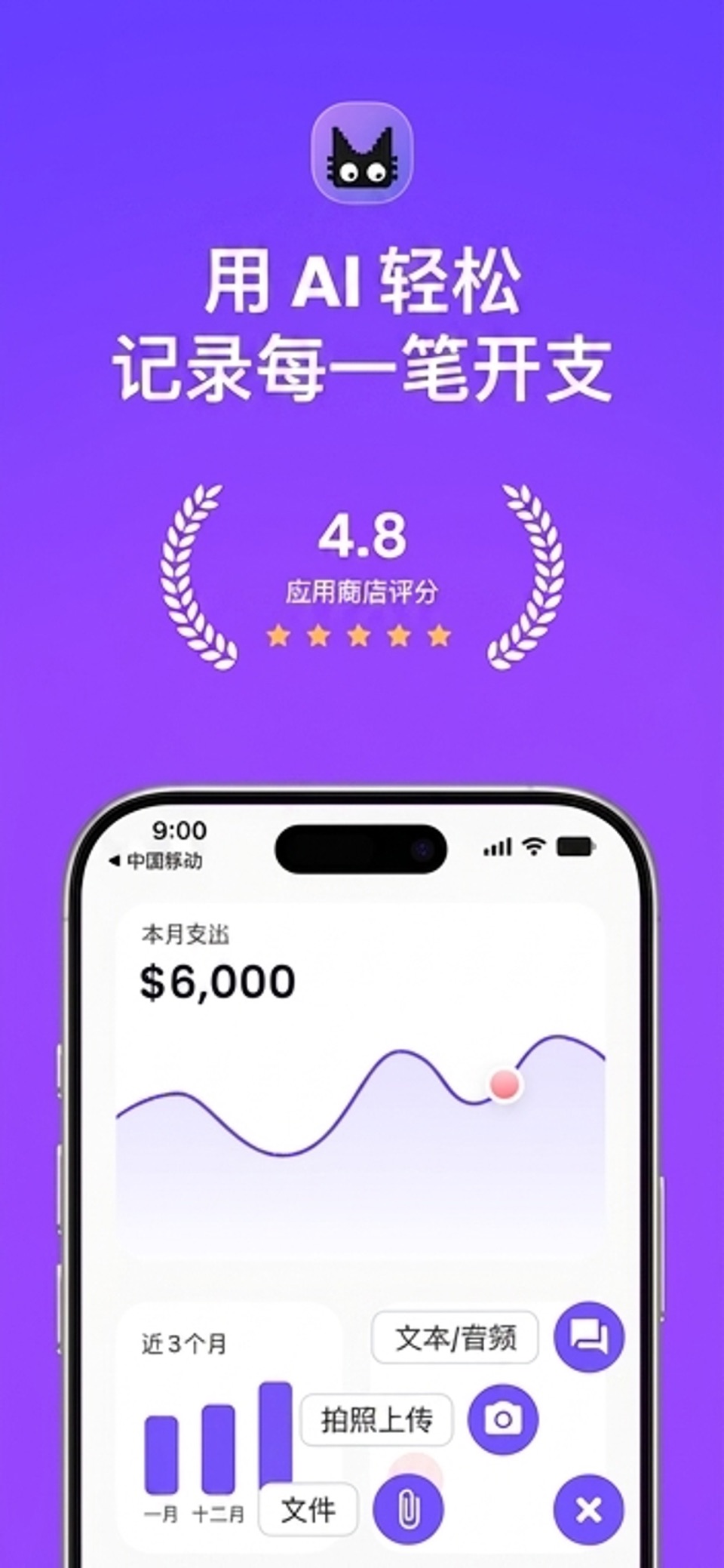 Moneko AI 记账助手 · Store screenshots