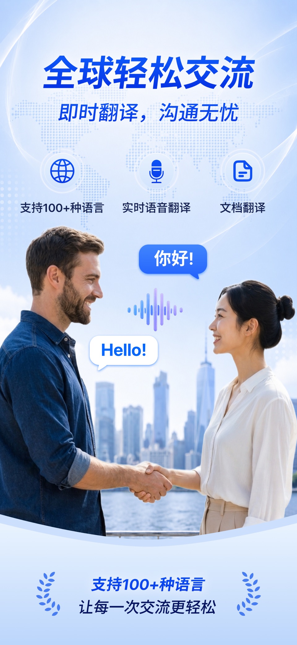 翻译 - 实时AI翻译, 出国旅行必备翻译软件 · Store screenshots