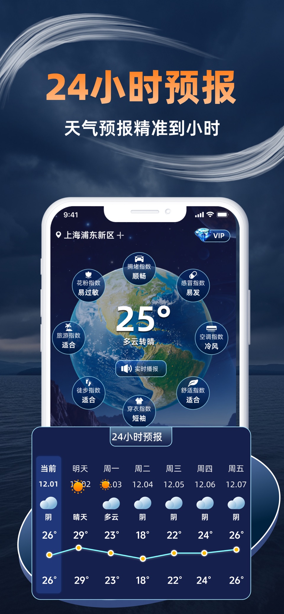 天气预报-24小时天气预报15日&40日预报 · Store screenshots