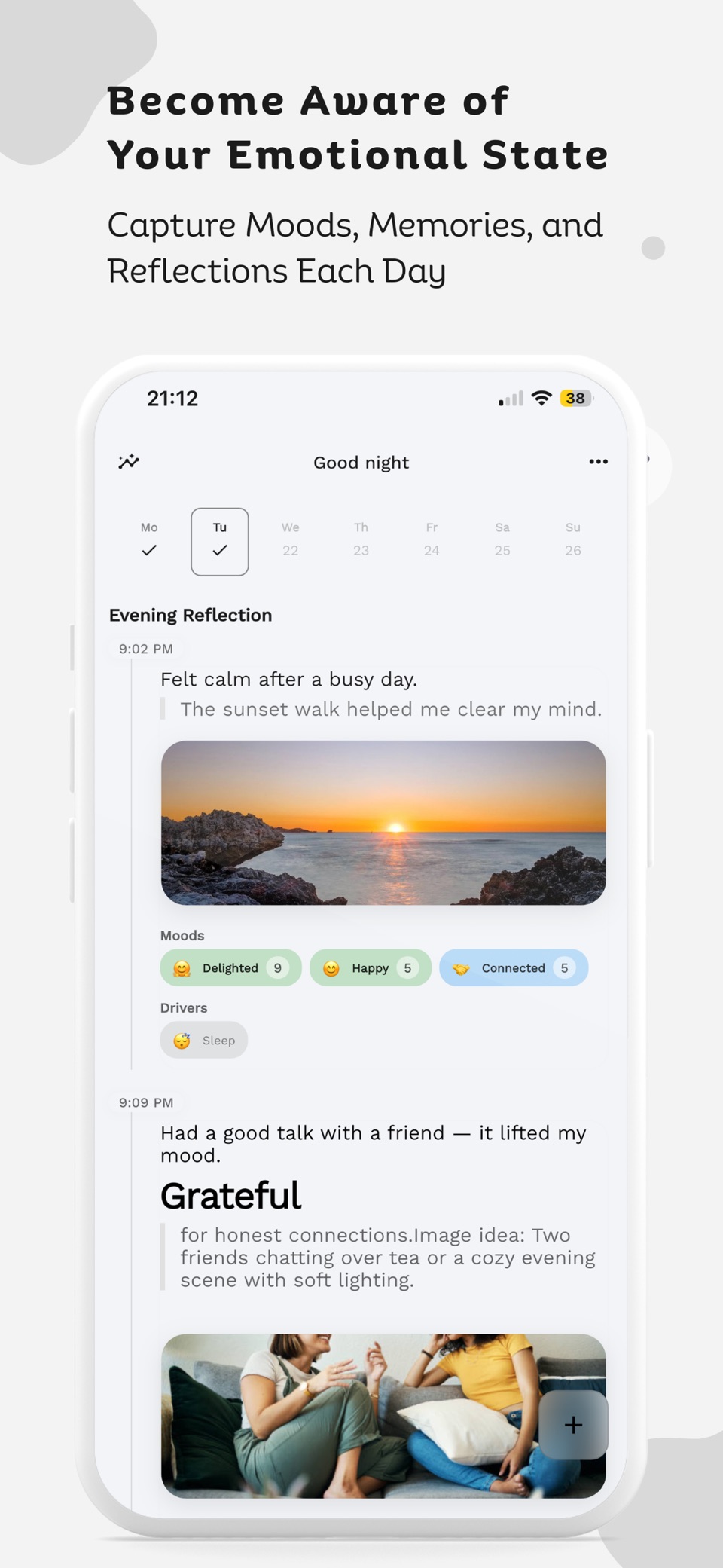 EmoFit：情绪日记与心情记录 2