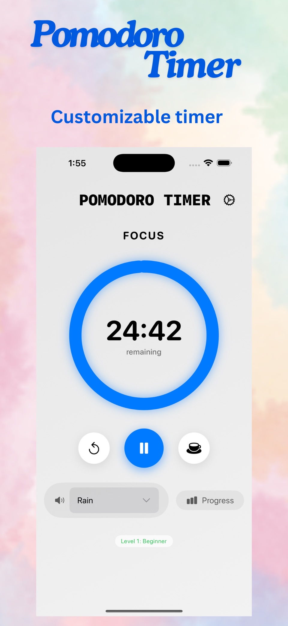 Pomodoro Timer deepfocus · Store screenshots