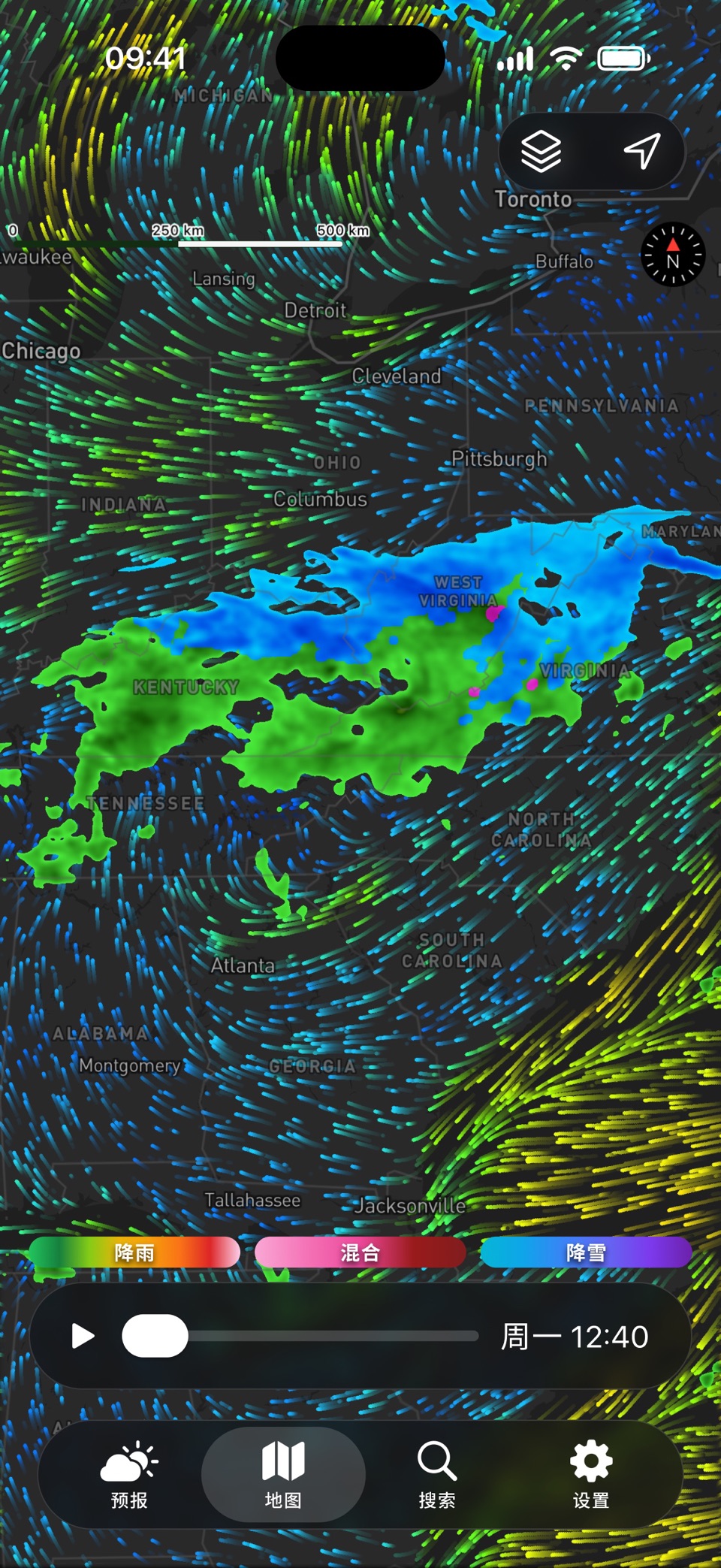 天气 + 预报、气象雷达地图、实时台风路径、日出日落 2