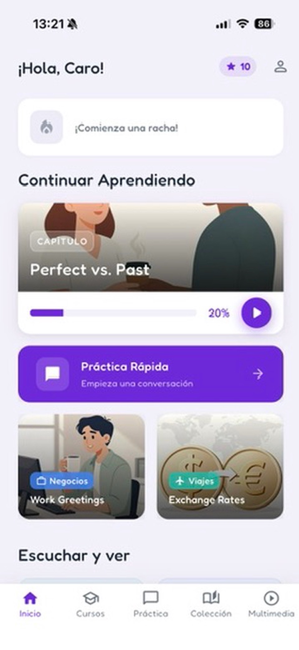 HeyCaro: Learn English · Store screenshots